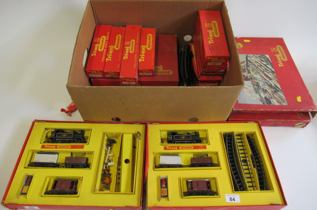 Playworn Triang Railways comprising two RS4 Electric Train Sets Image