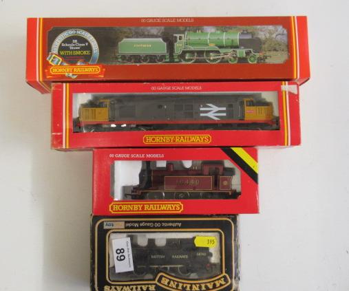 Four locomotives by Hornby and Mainline comprising B.R. J72 tank Image