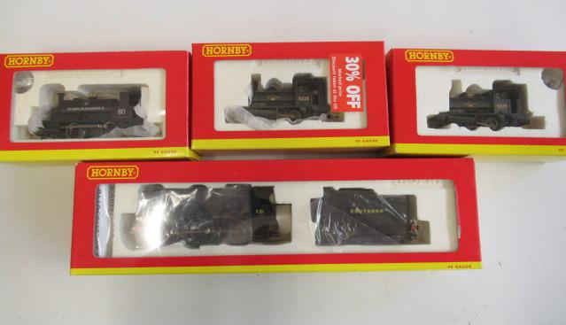 Four Hornby locomotives comprising two B.R. 0-4-0T Pugs Image