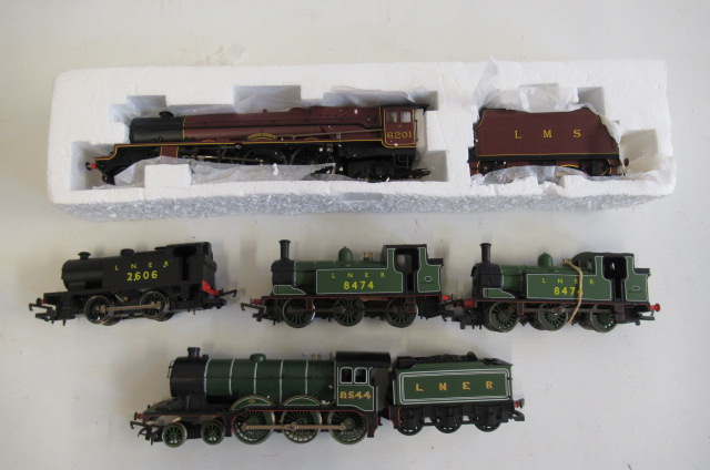 Five unboxed Hornby locomotives comprising Princess Elizabeth L.N.E.R. B12 Image