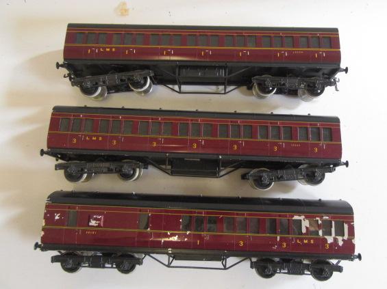 Three Exley L.M.S. Suburban Coaches comprising K5 Type 1st Class Image