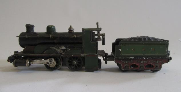Marklin spirit fired 0-4-0 Steam Locomotive and Tender finished in G.N.R. green Image