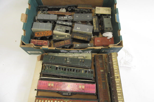 Playworn wooden rolling stock by Leeds and others Image