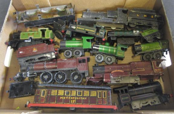 Playworn trains by Hornby and others Image