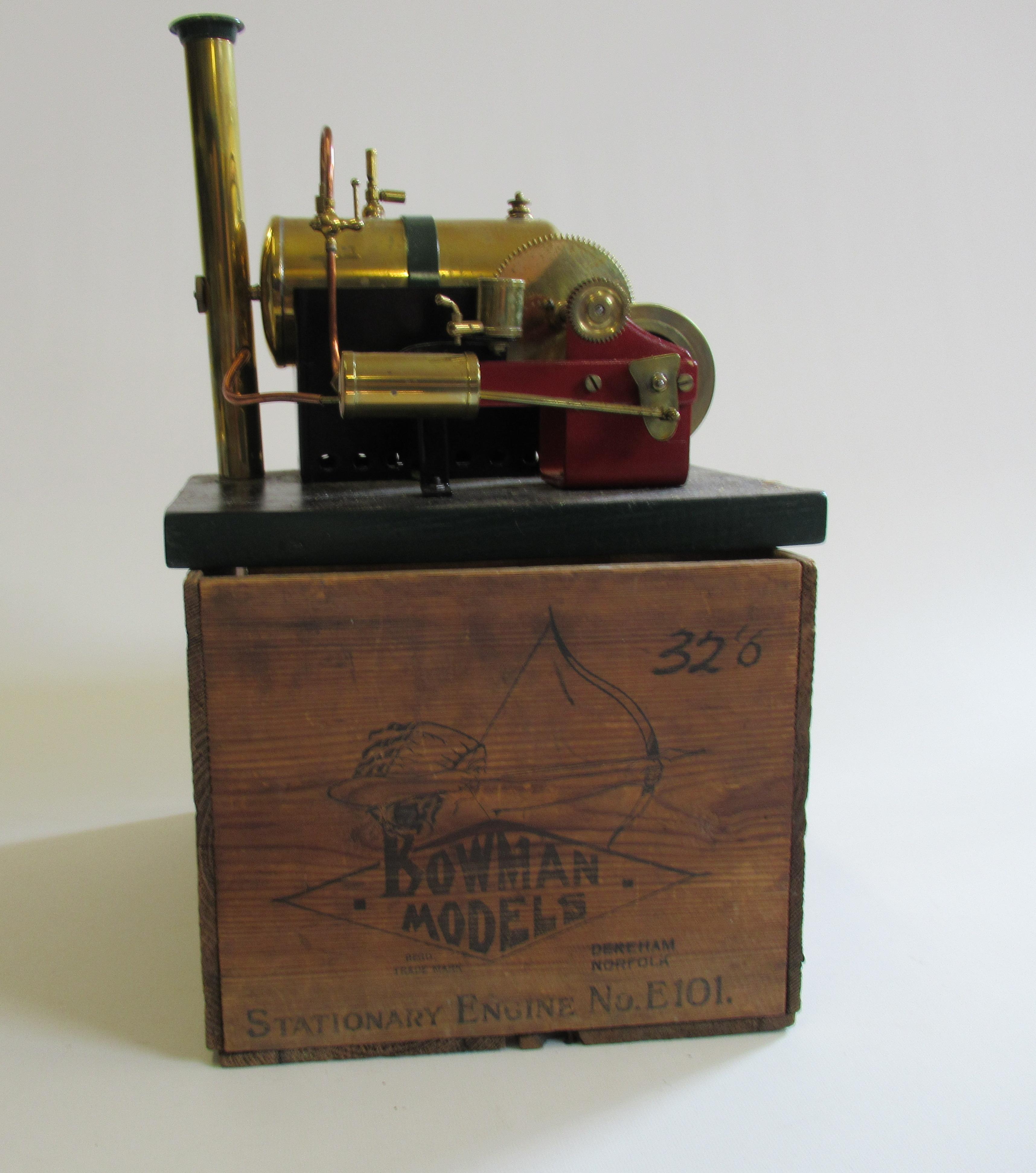 A Bowman E101 large steam engine single cylinder spirit fired boiler Image