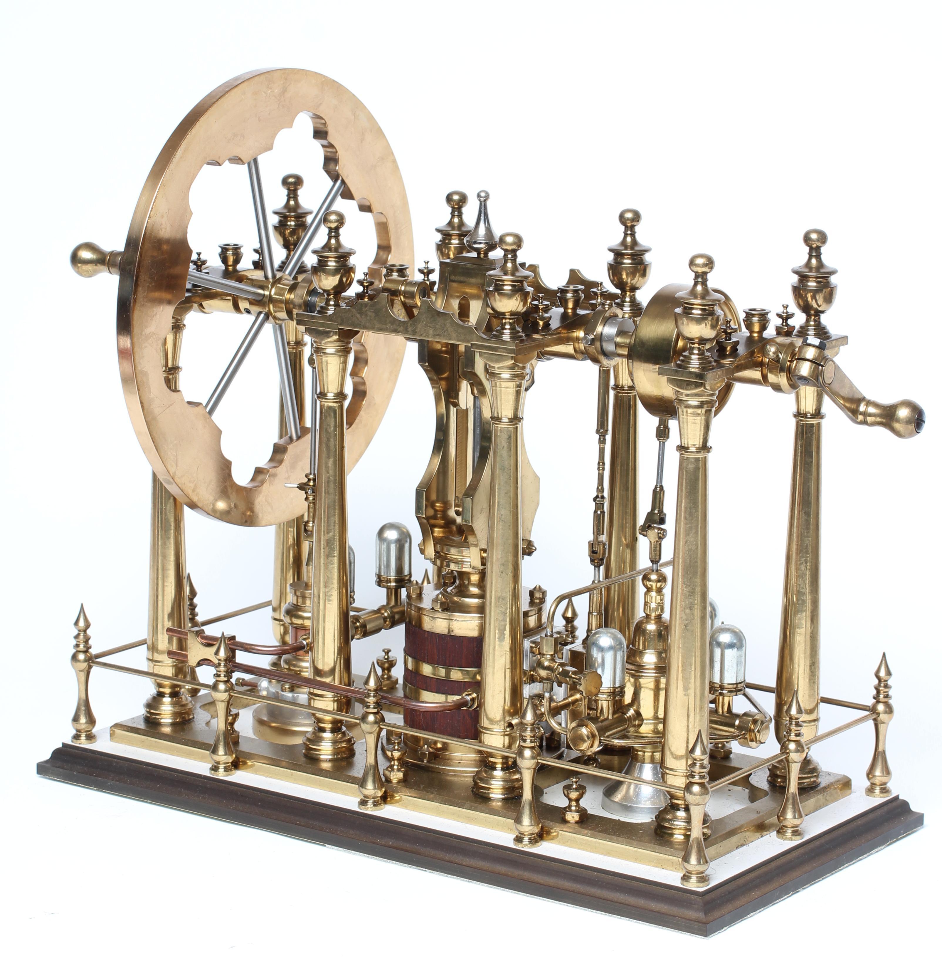 A vertical steam engine Image