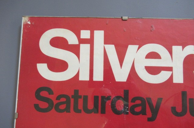 A vintage poster for the Silverstone RAC British Grand Prix Image