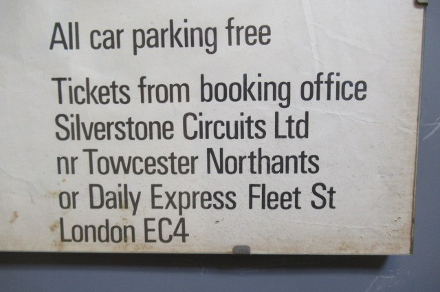 A vintage poster for the Silverstone RAC British Grand Prix Image