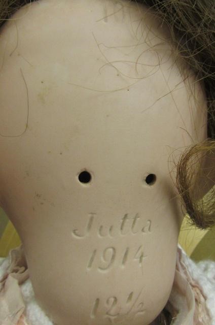 A Jutta bisque socket head crying doll Image