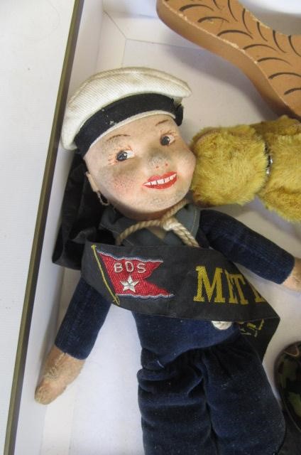 A felt sailor boy doll by Norah Wellings Image