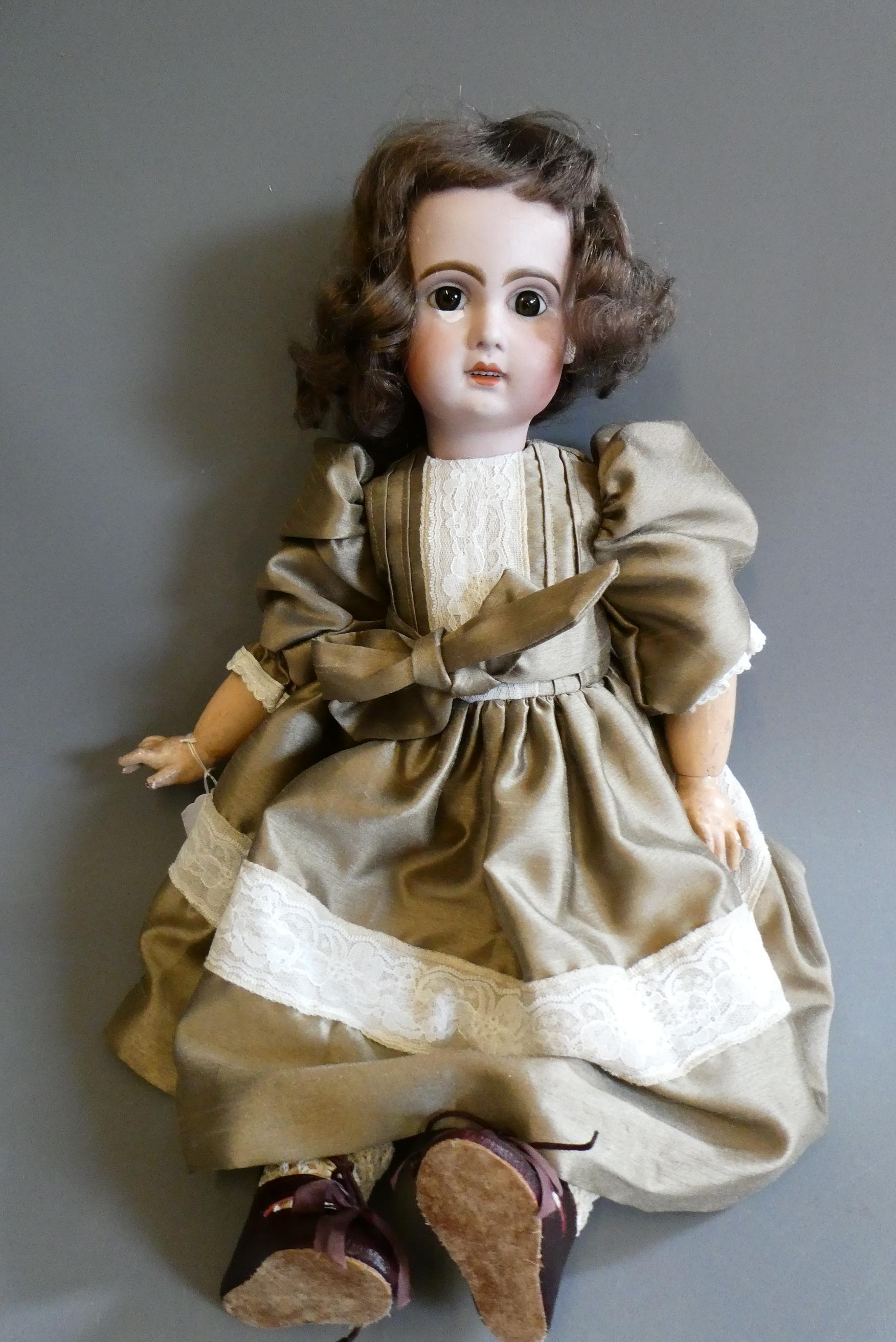 A French possibly Jumeau bisque socket head doll Image