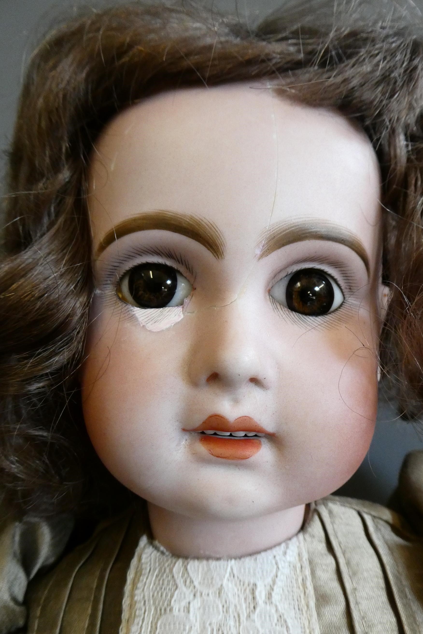 A French possibly Jumeau bisque socket head doll Image