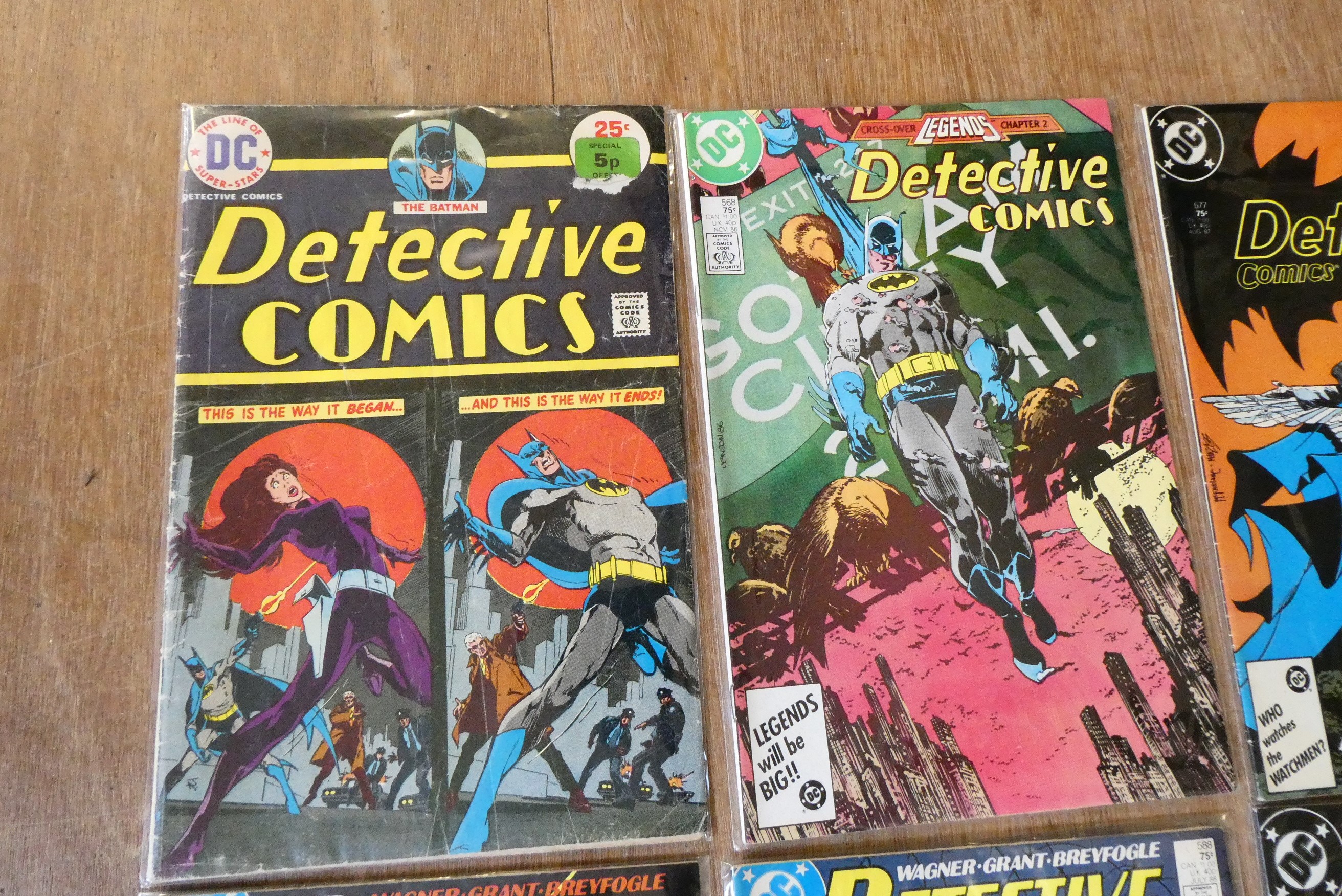 A collection of Batman DC comics Image