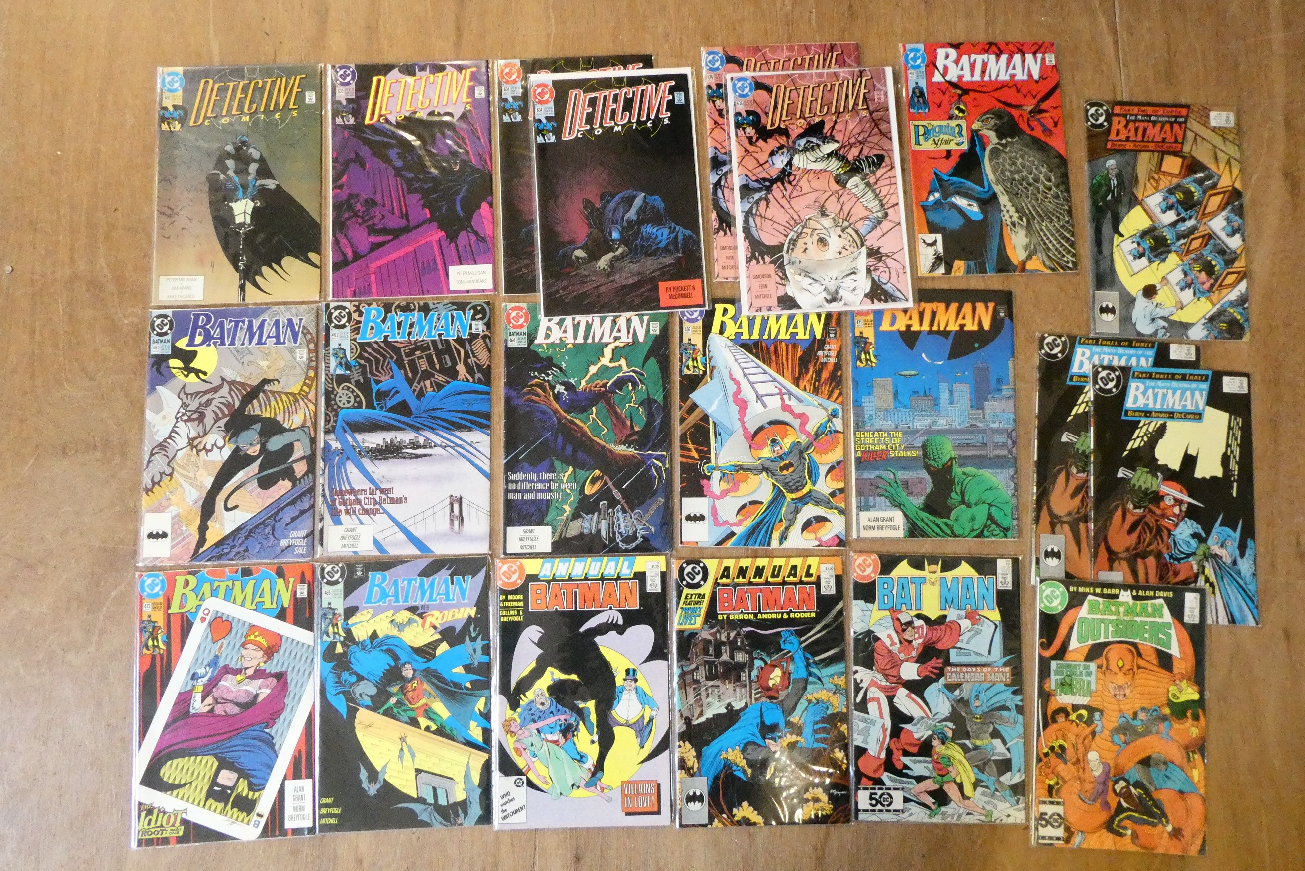 A collection of Batman DC comics Image