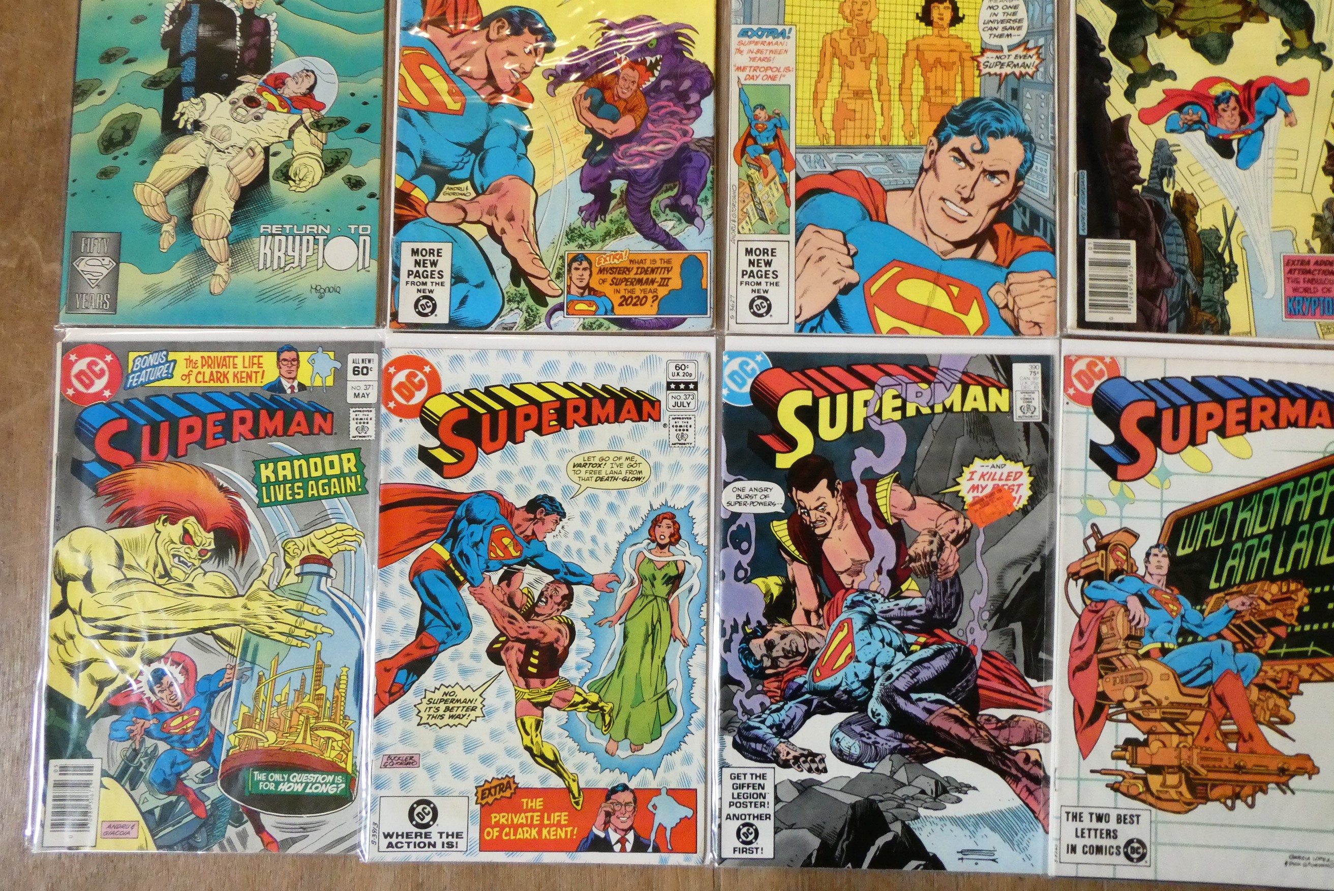 A collection of DC SUPERMAN comics Image