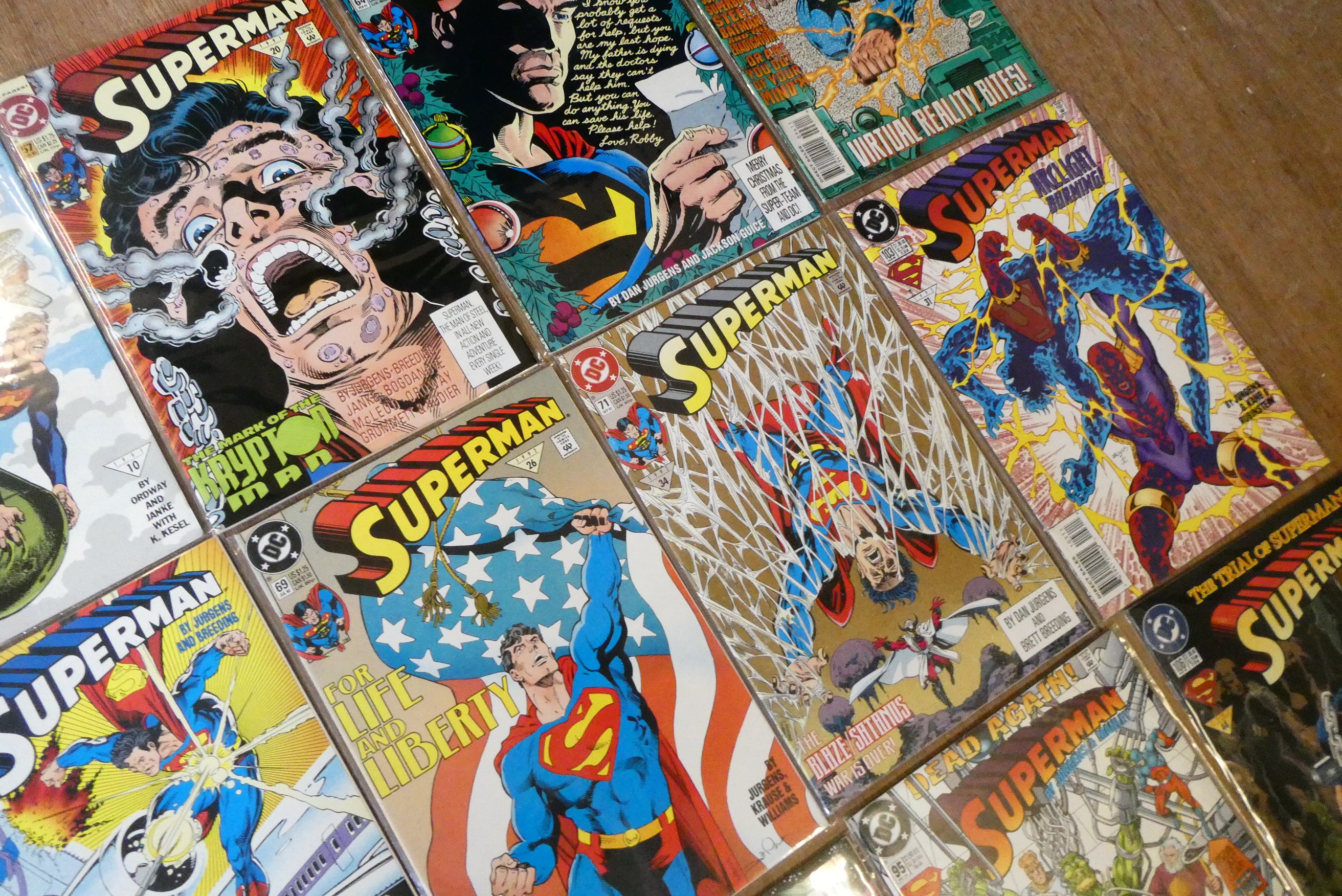 A collection of DC SUPERMAN comics Image