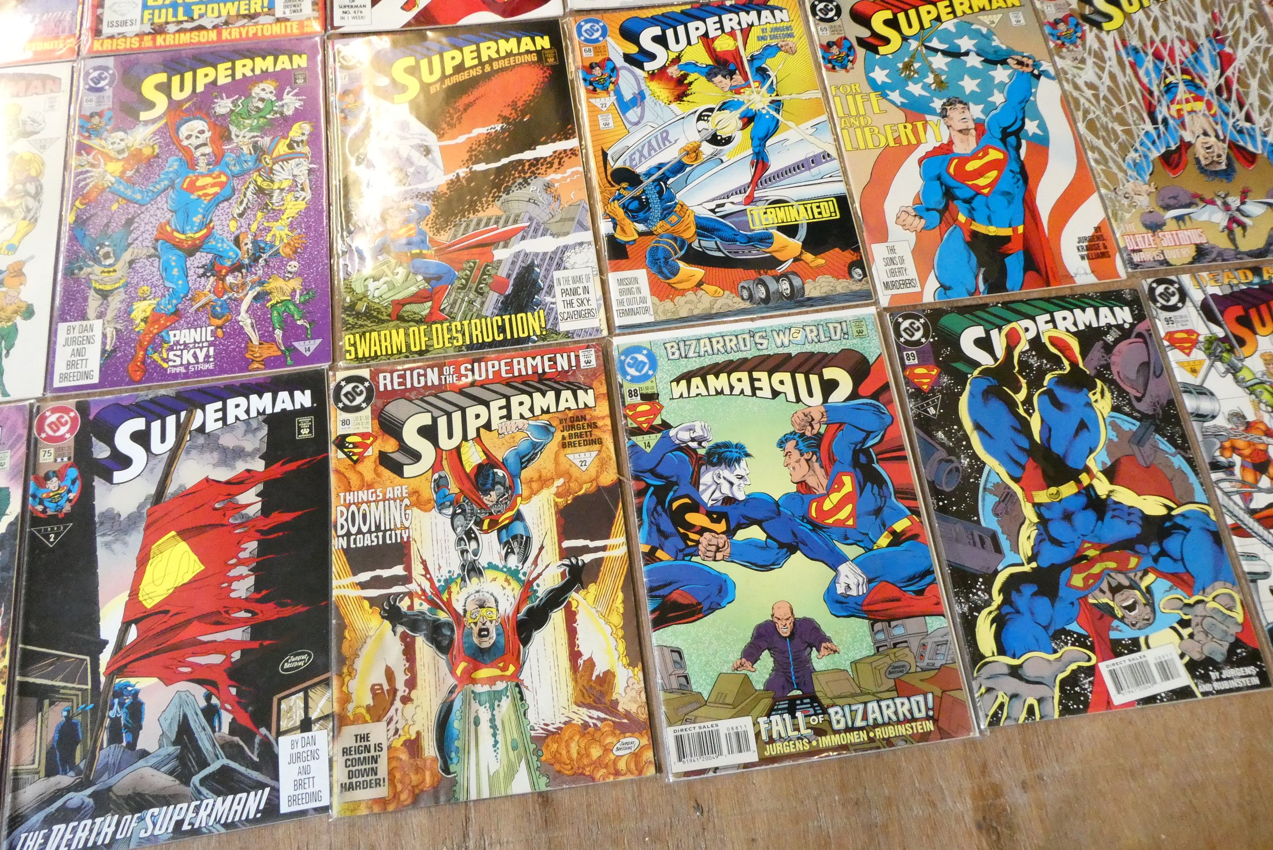 A collection of DC SUPERMAN comics Image