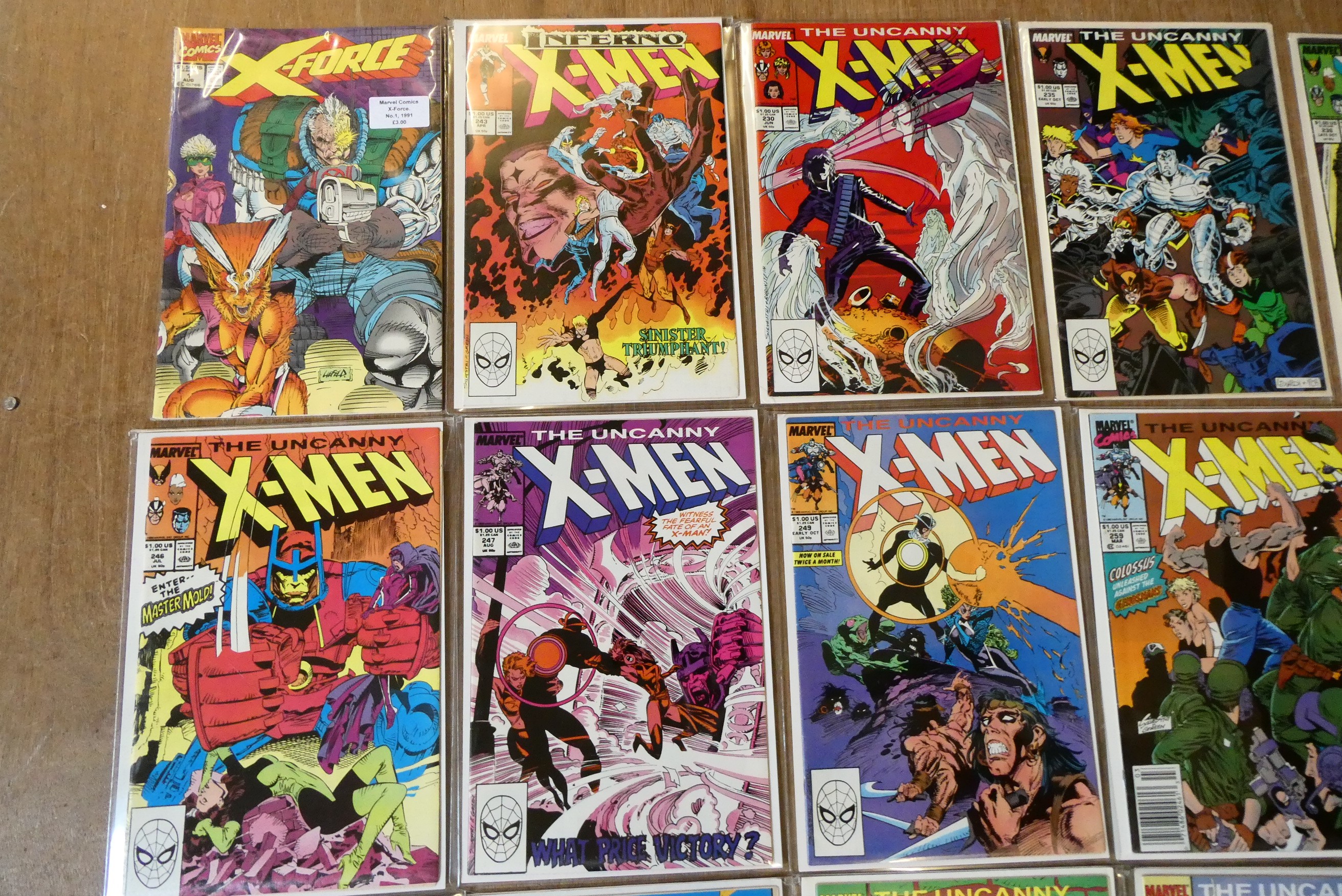 A collection of X-Men Marvel comics Image