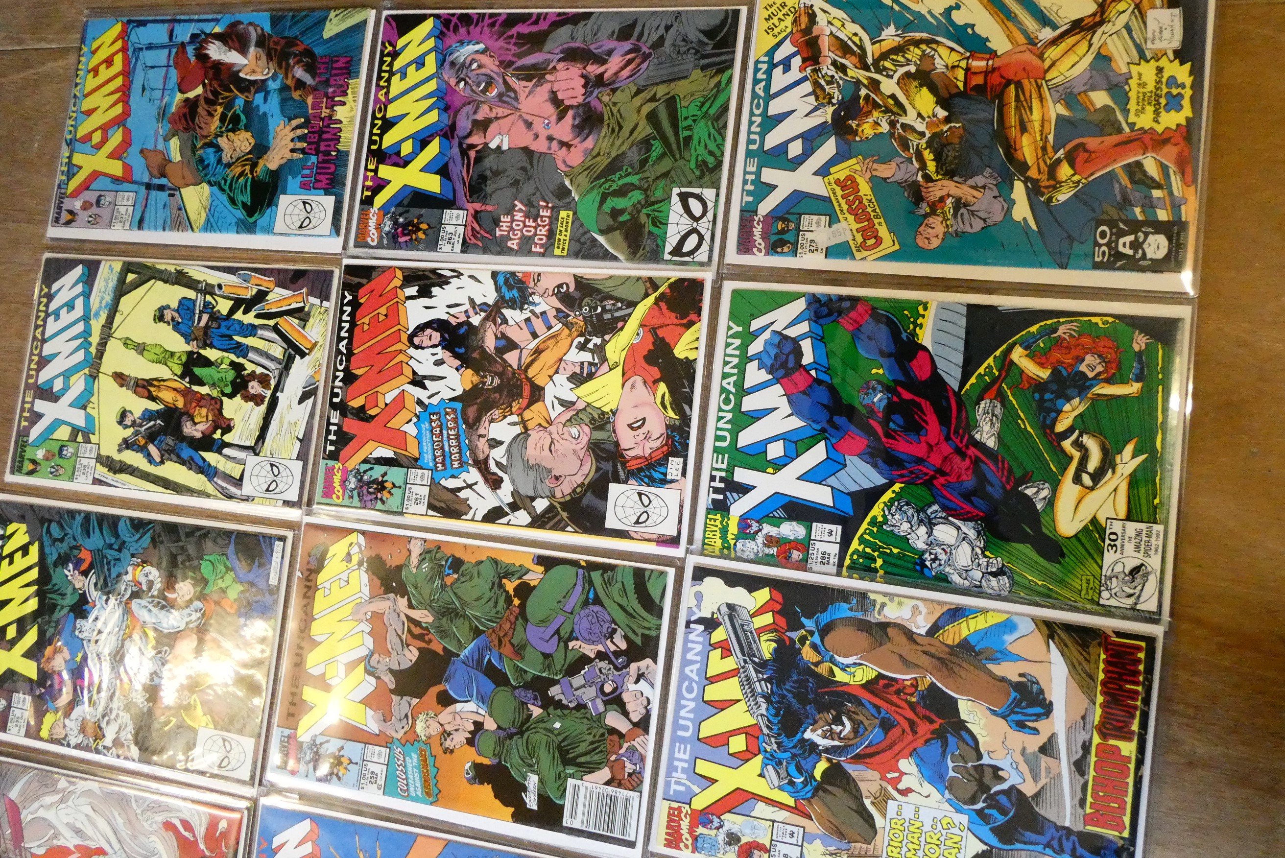 A collection of X-Men Marvel comics Image