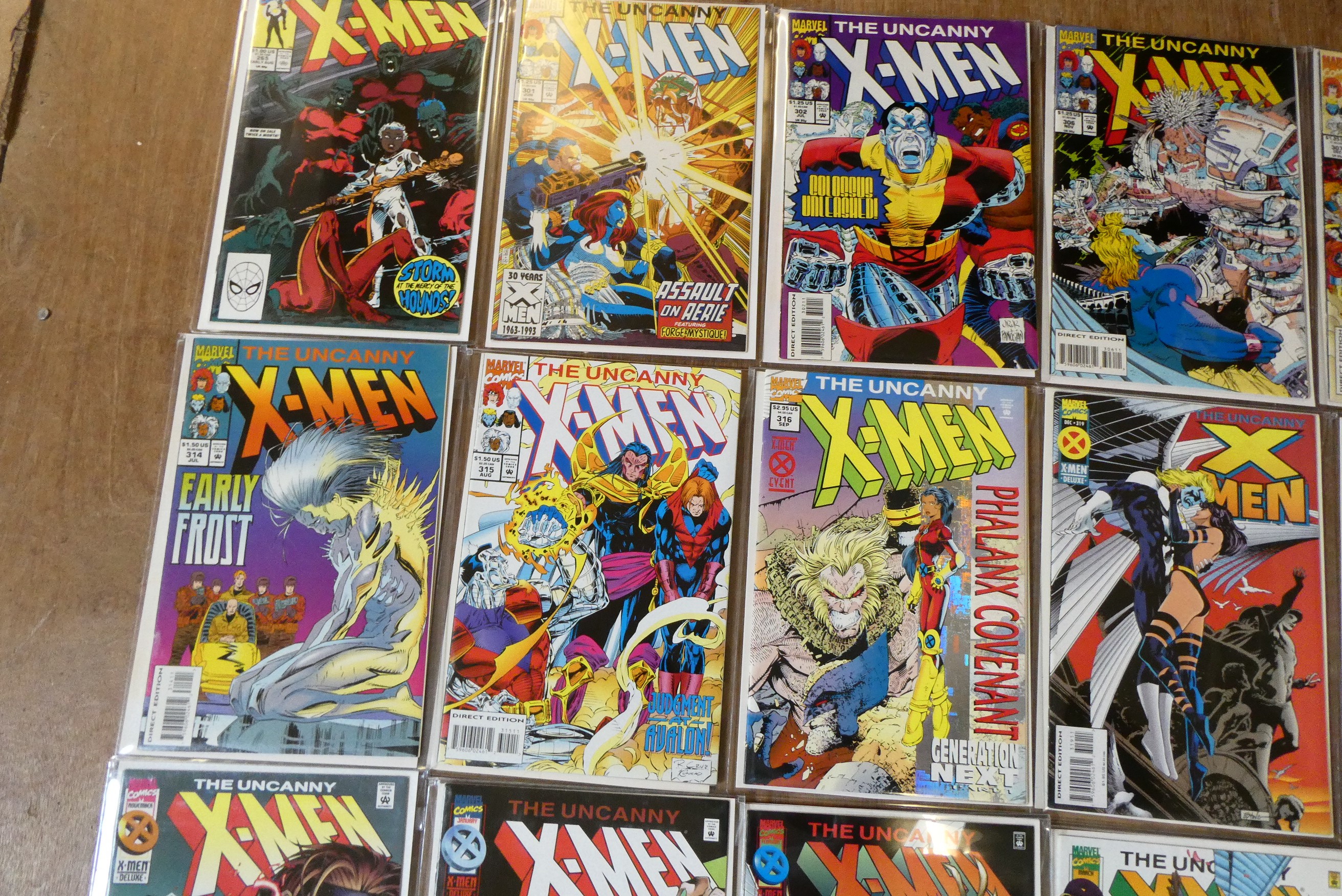 A collection of X-Men Marvel comics Image