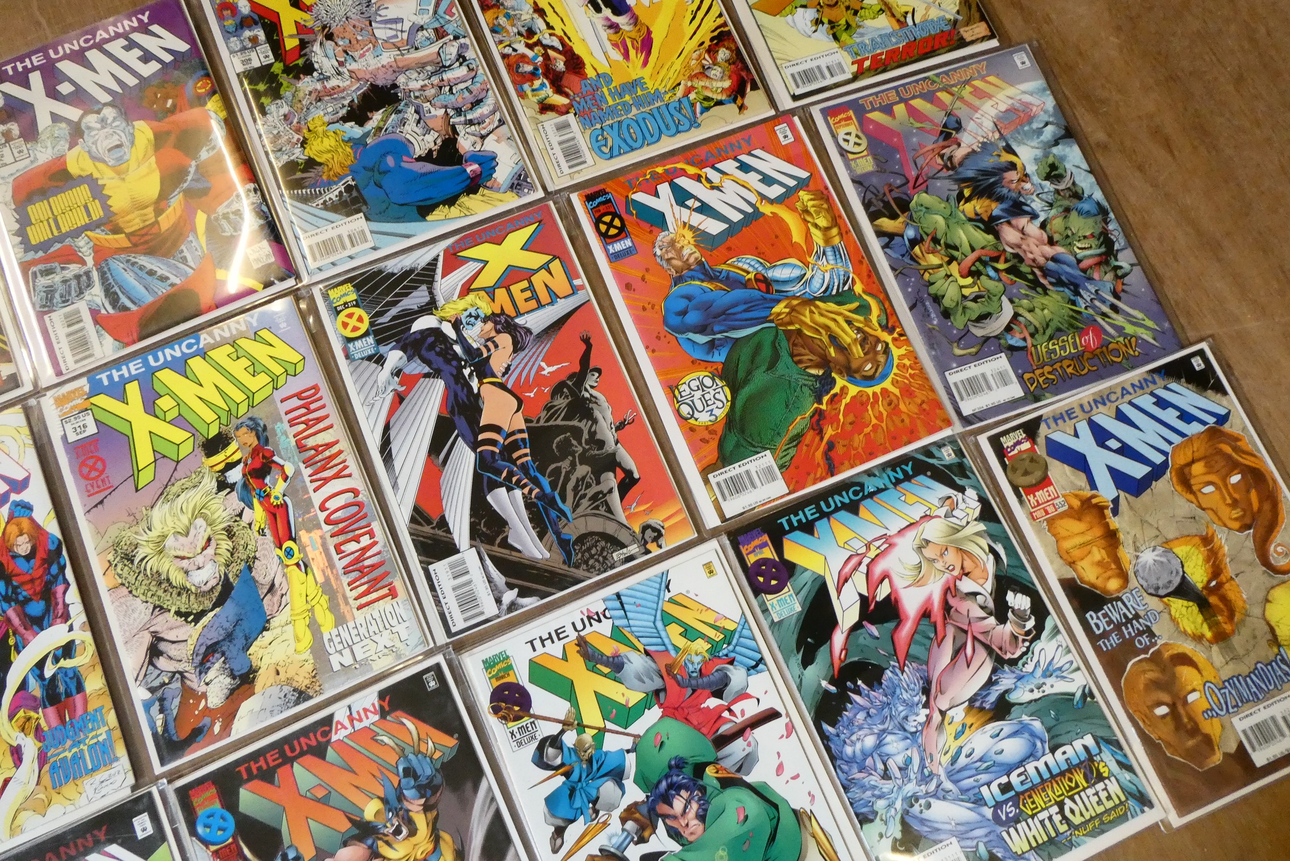 A collection of X-Men Marvel comics Image