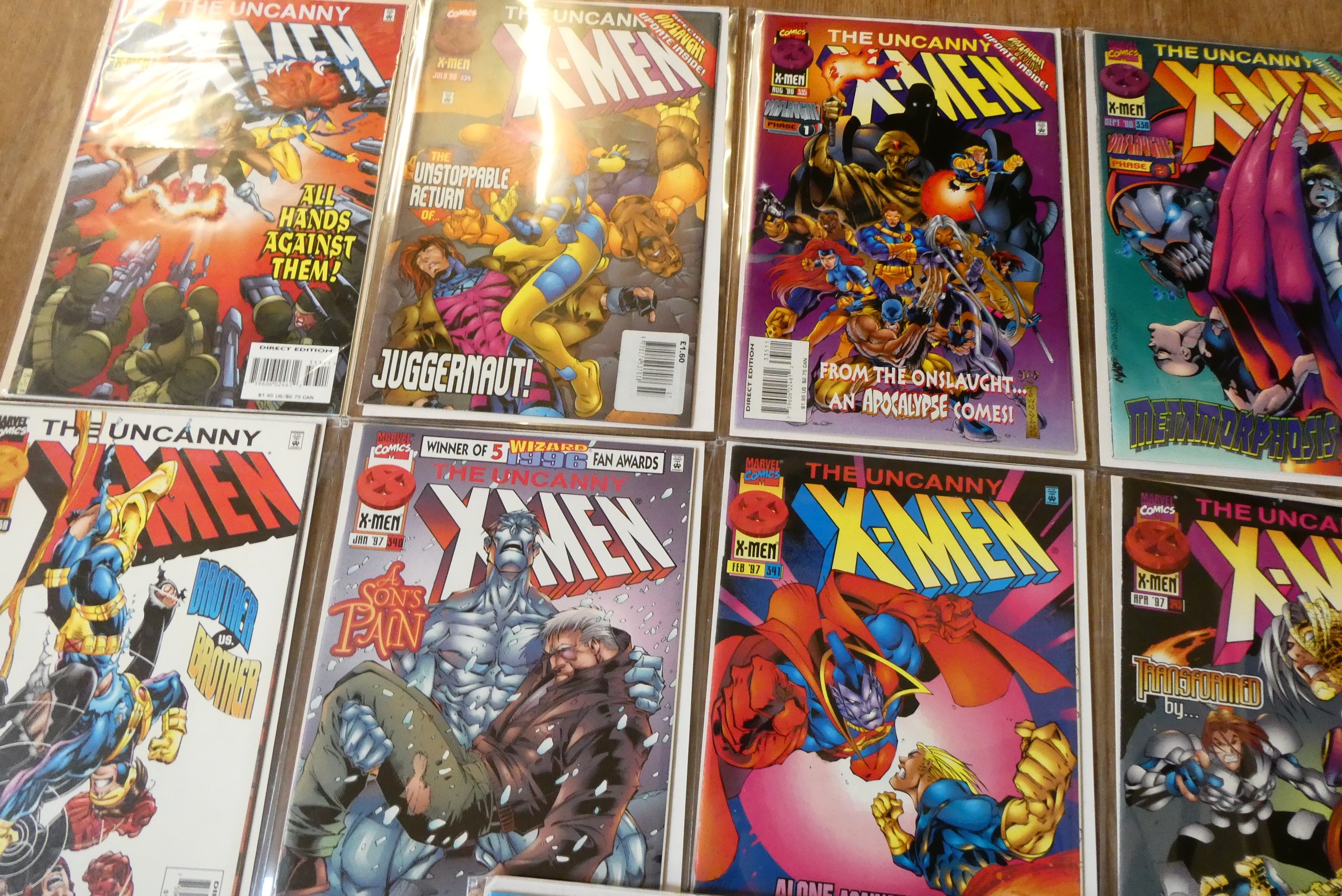 A collection of X-Men Marvel comics Image