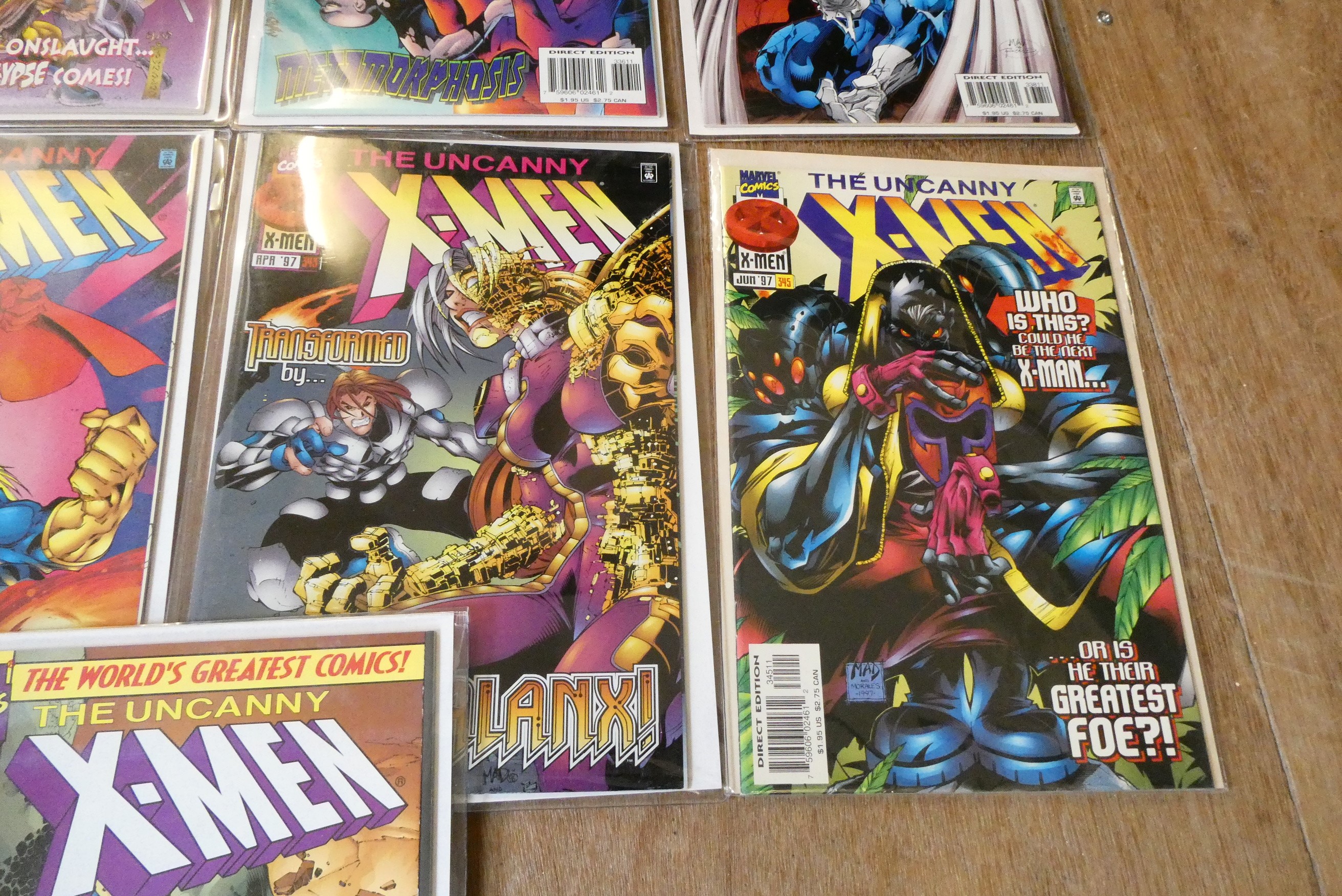 A collection of X-Men Marvel comics Image