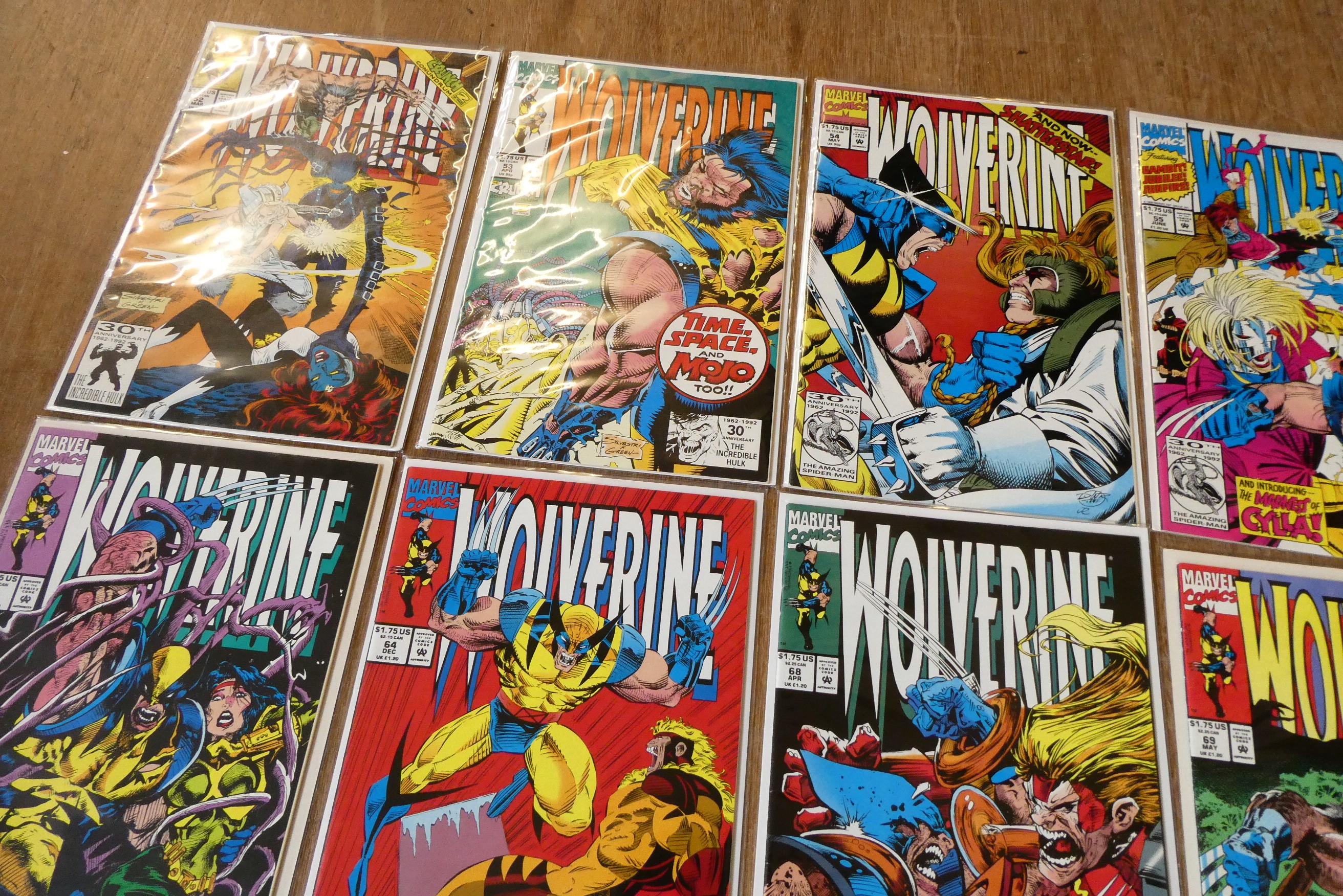 A collection of Wolverine Marvel comics Image