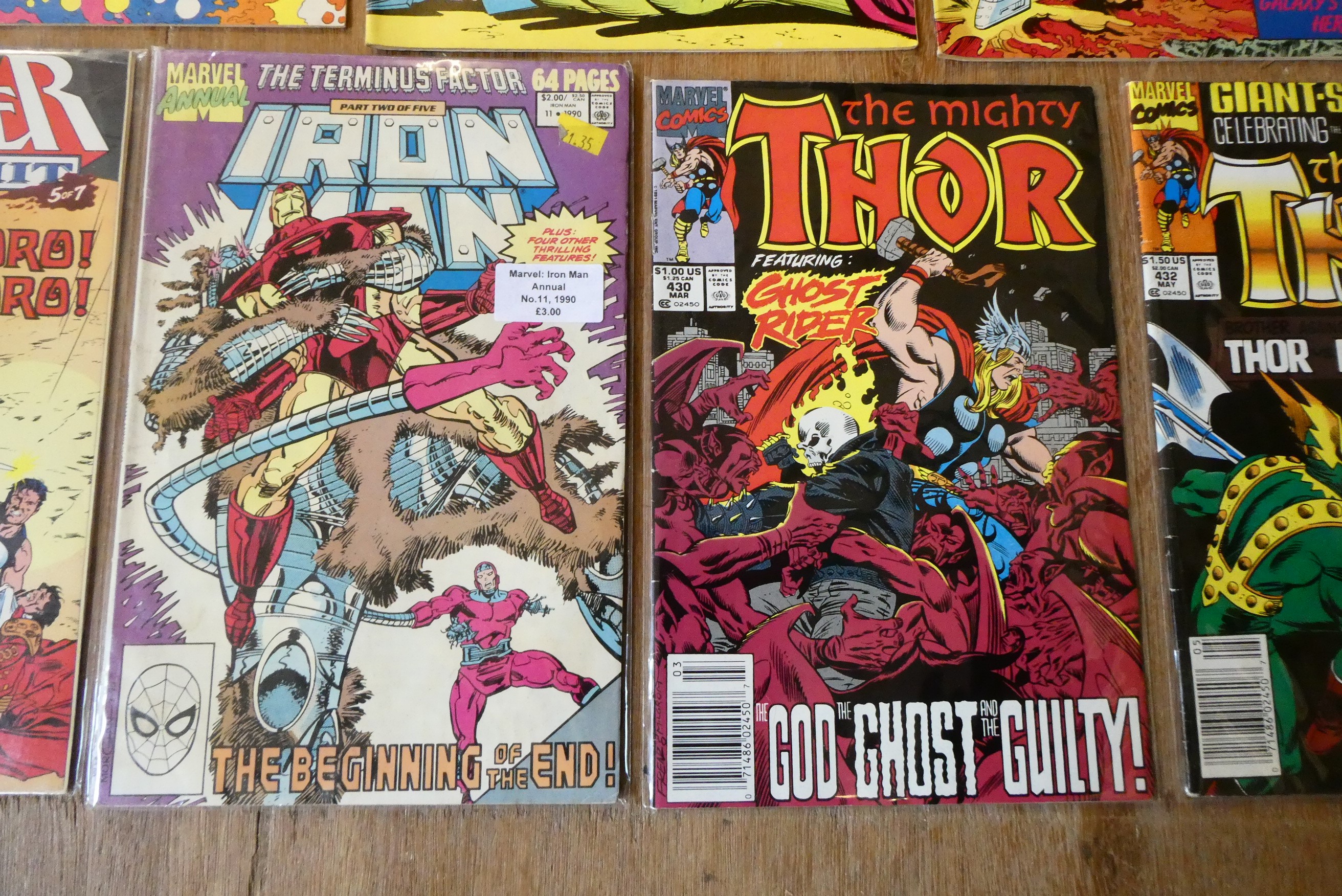 A collection of DC and Marvel comics Image