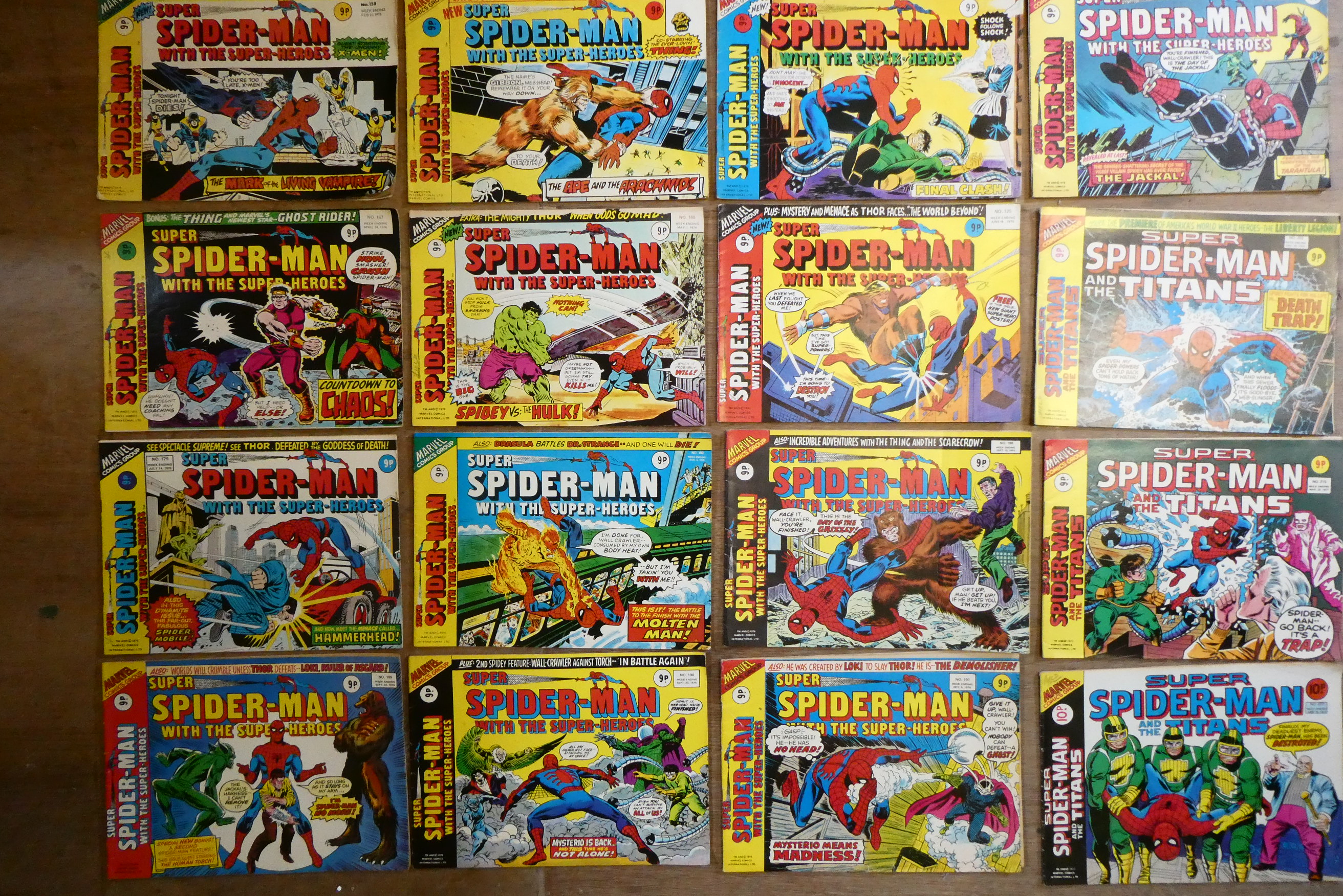 A collection of Spiderman Marvel comics Image