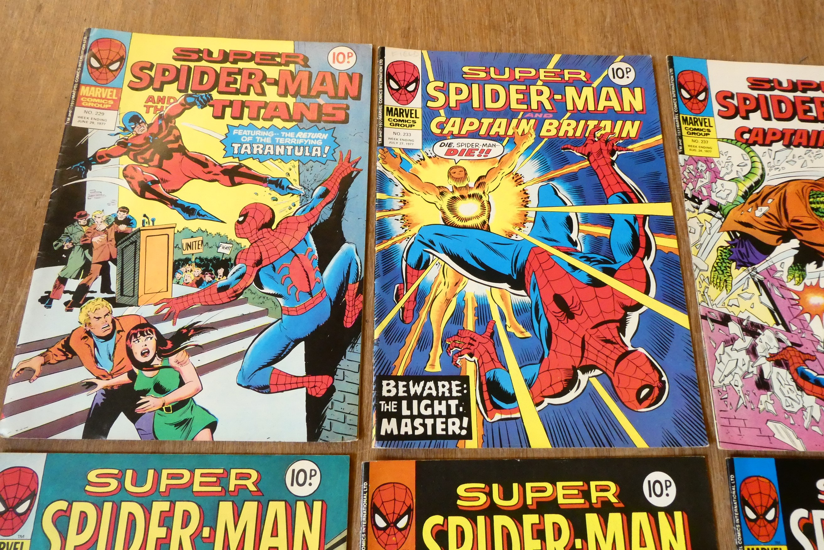 A collection of Spiderman Marvel comics Image