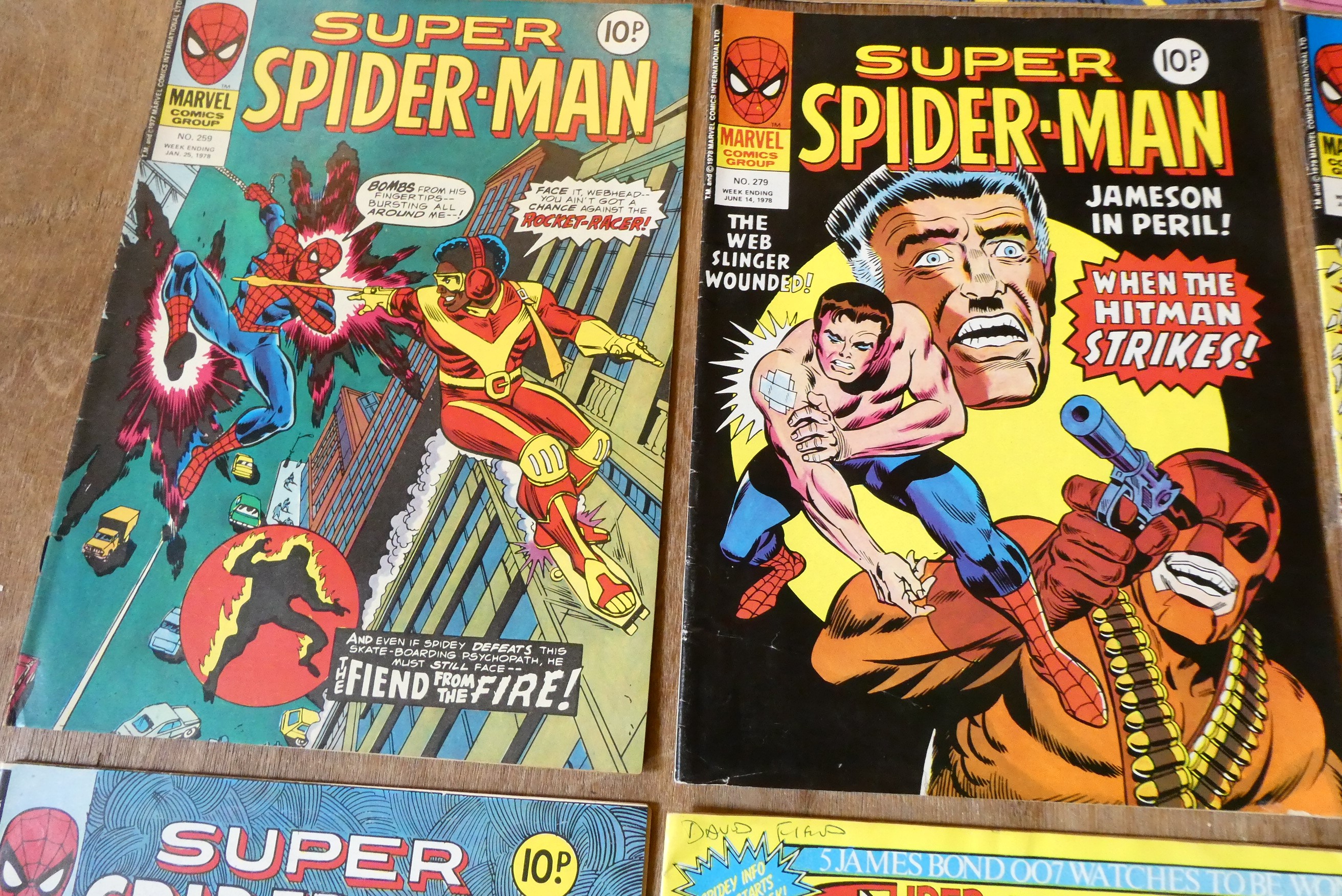 A collection of Spiderman Marvel comics Image