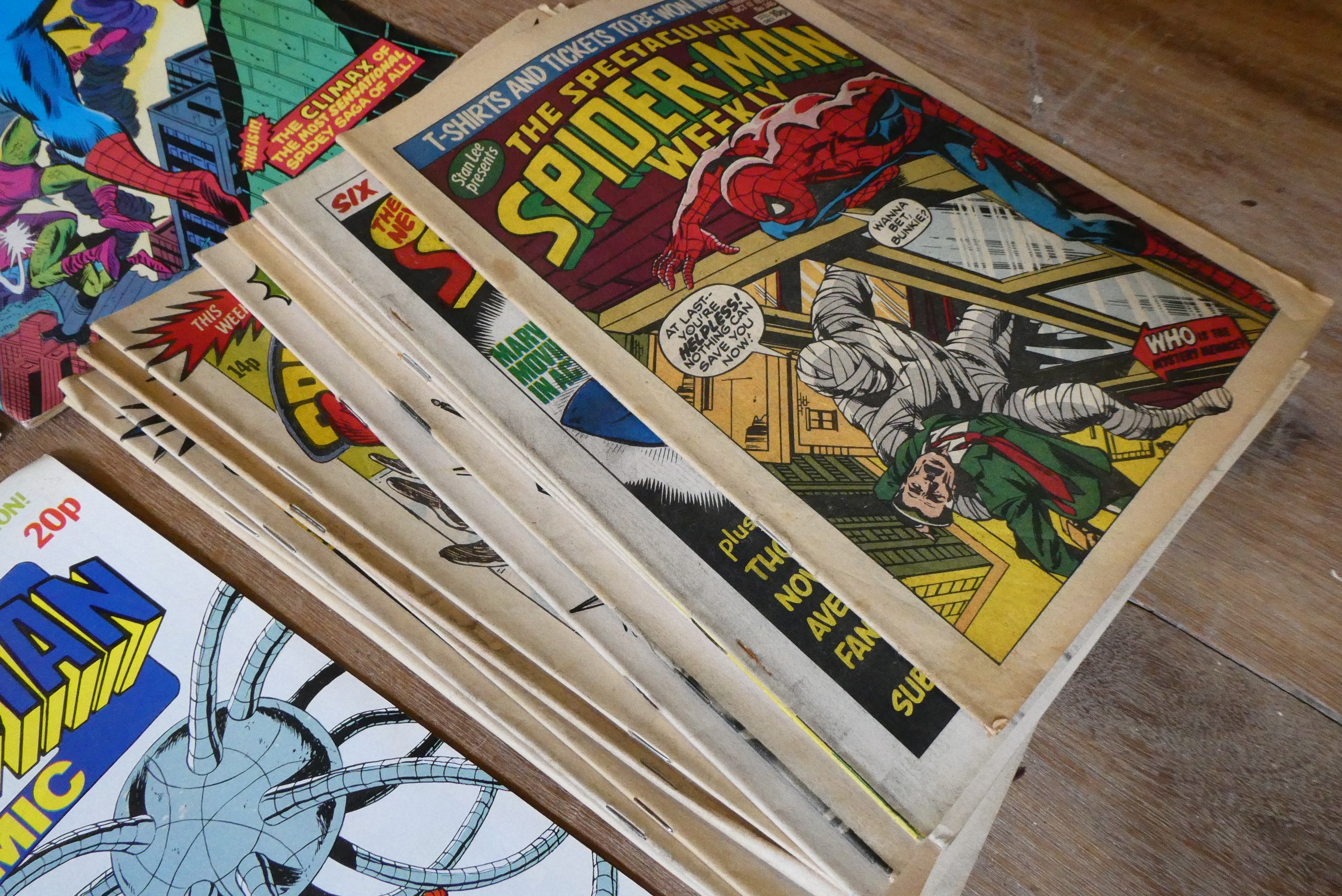 A collection of Spiderman Marvel comics Image