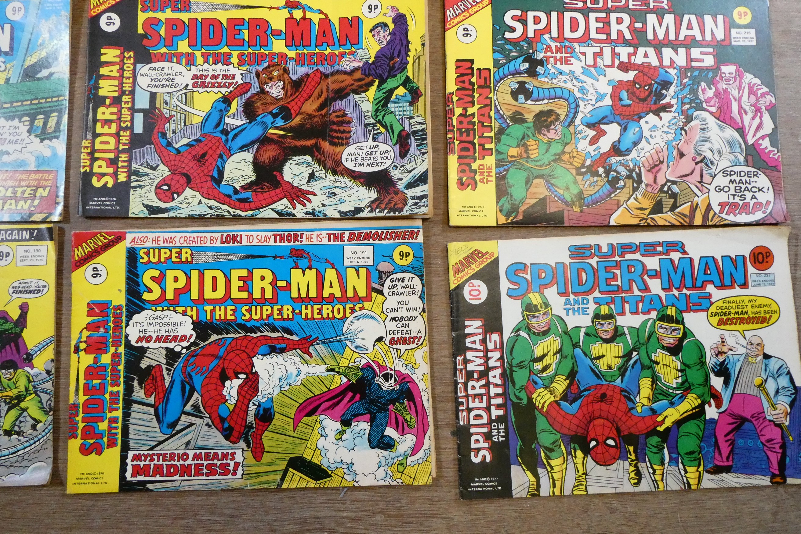 A collection of Spiderman Marvel comics Image