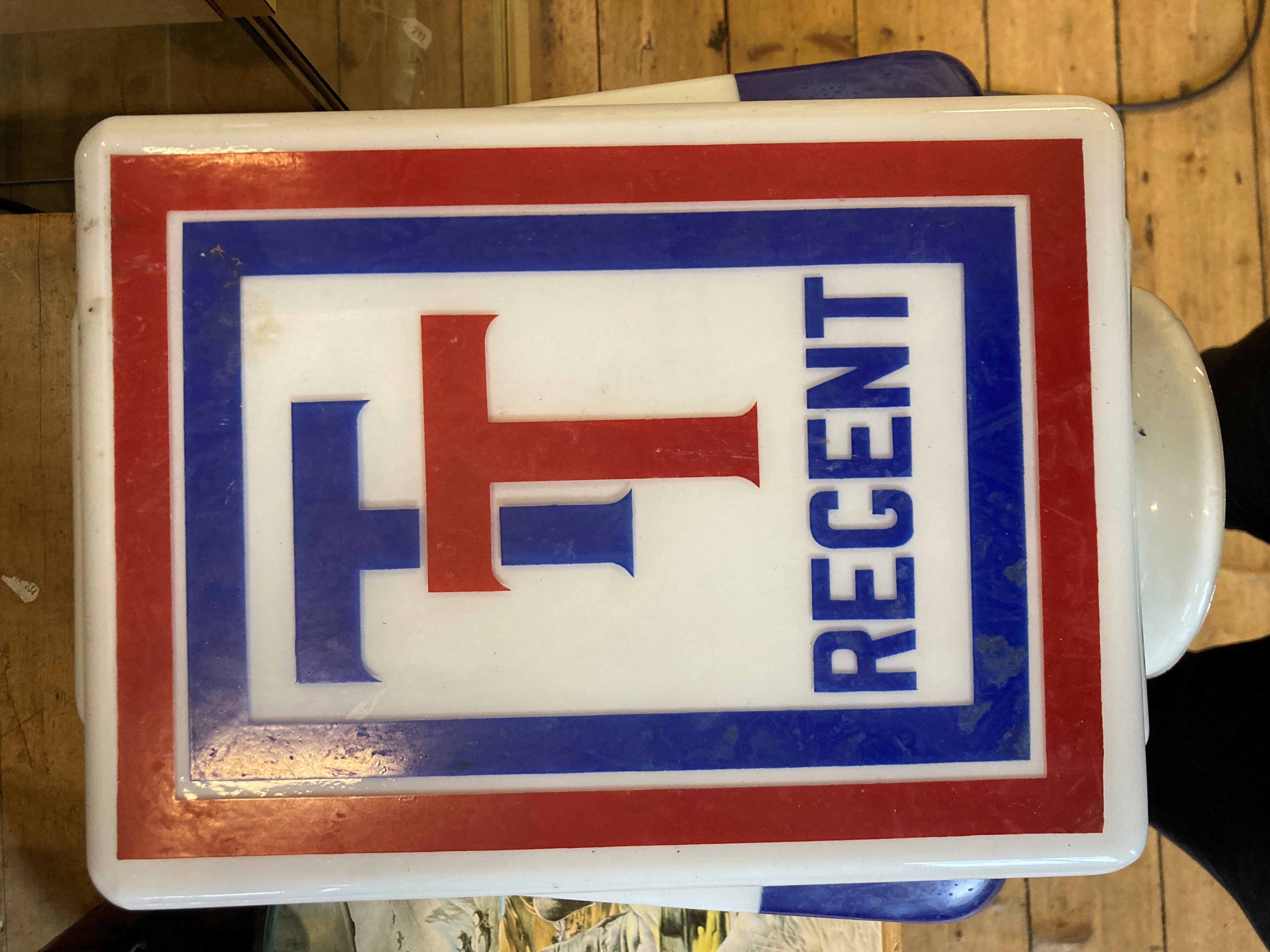 Regent TT petrol pump glass globe Image