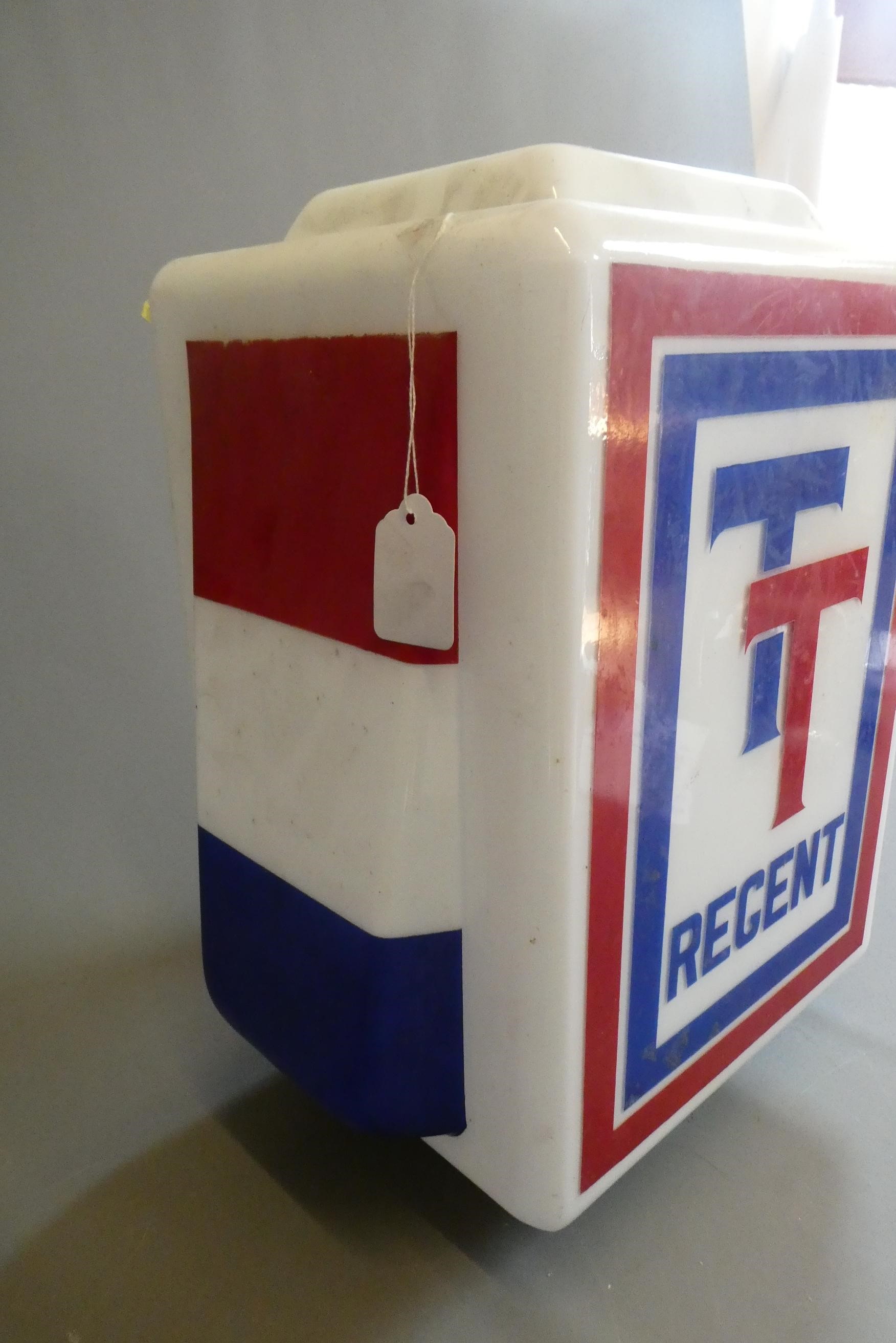 Regent TT petrol pump glass globe Image