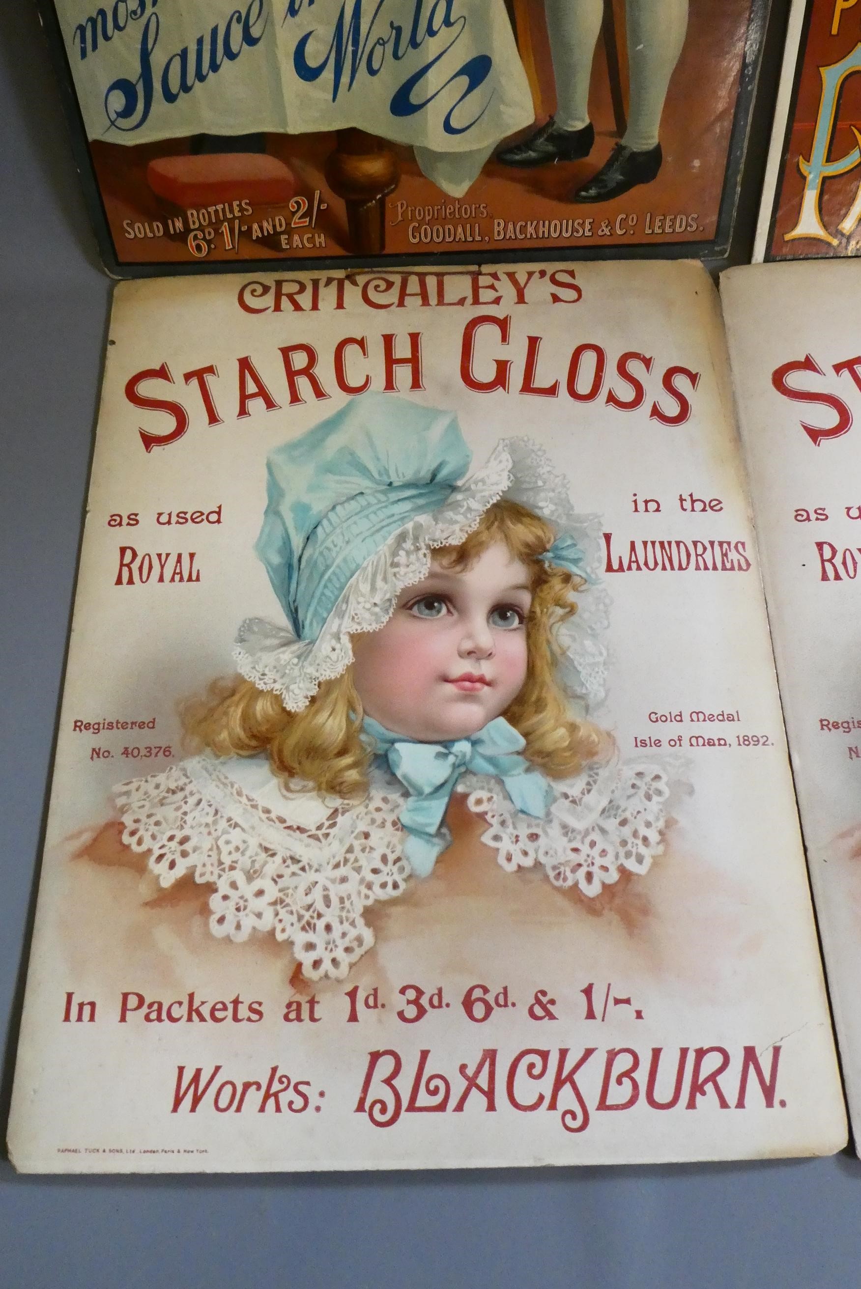 Four advertising boards Image