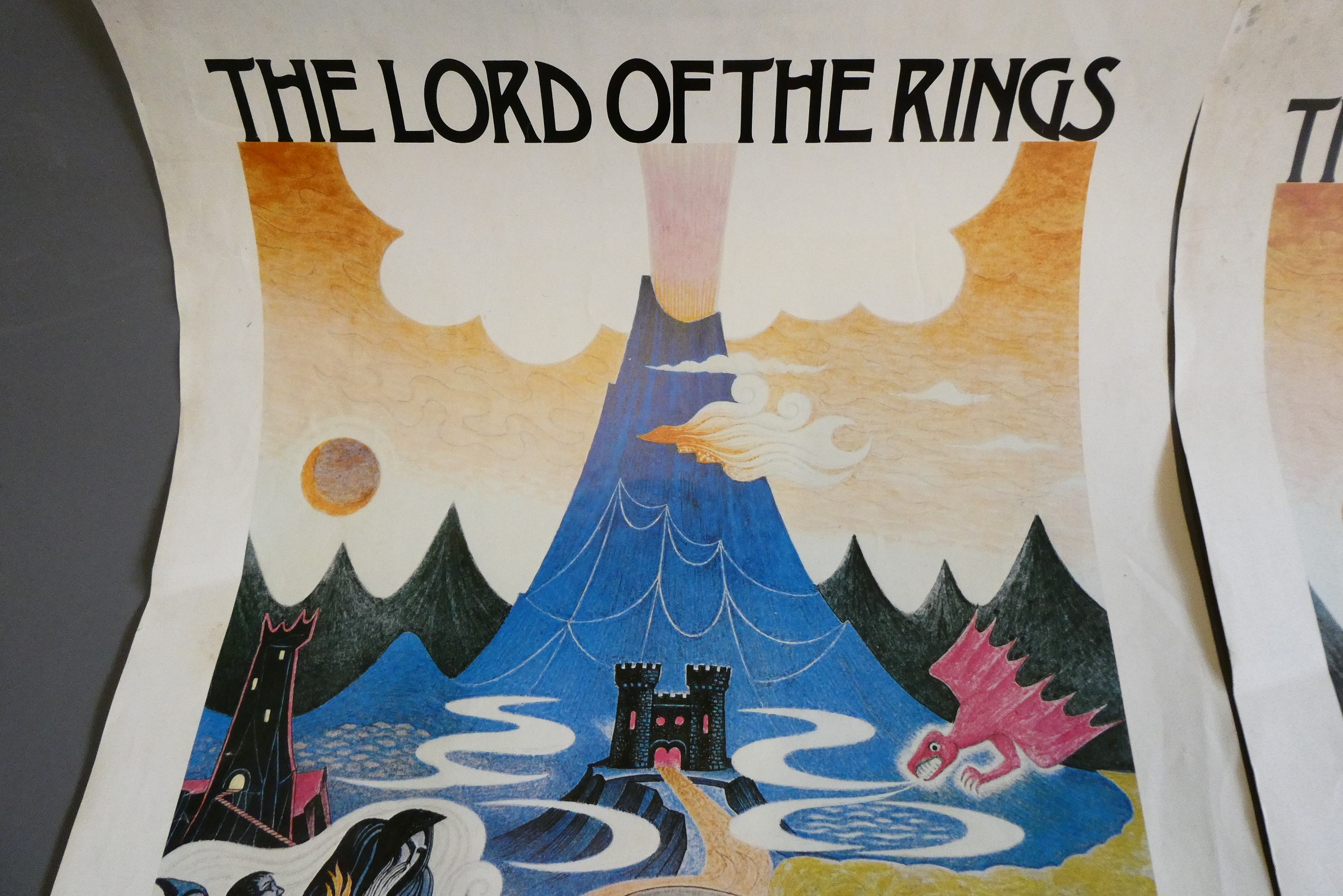 Two Lord Of The Rings BBC Radio 4 posters from 1981, illustrated by Eric Fraser, some minor Image