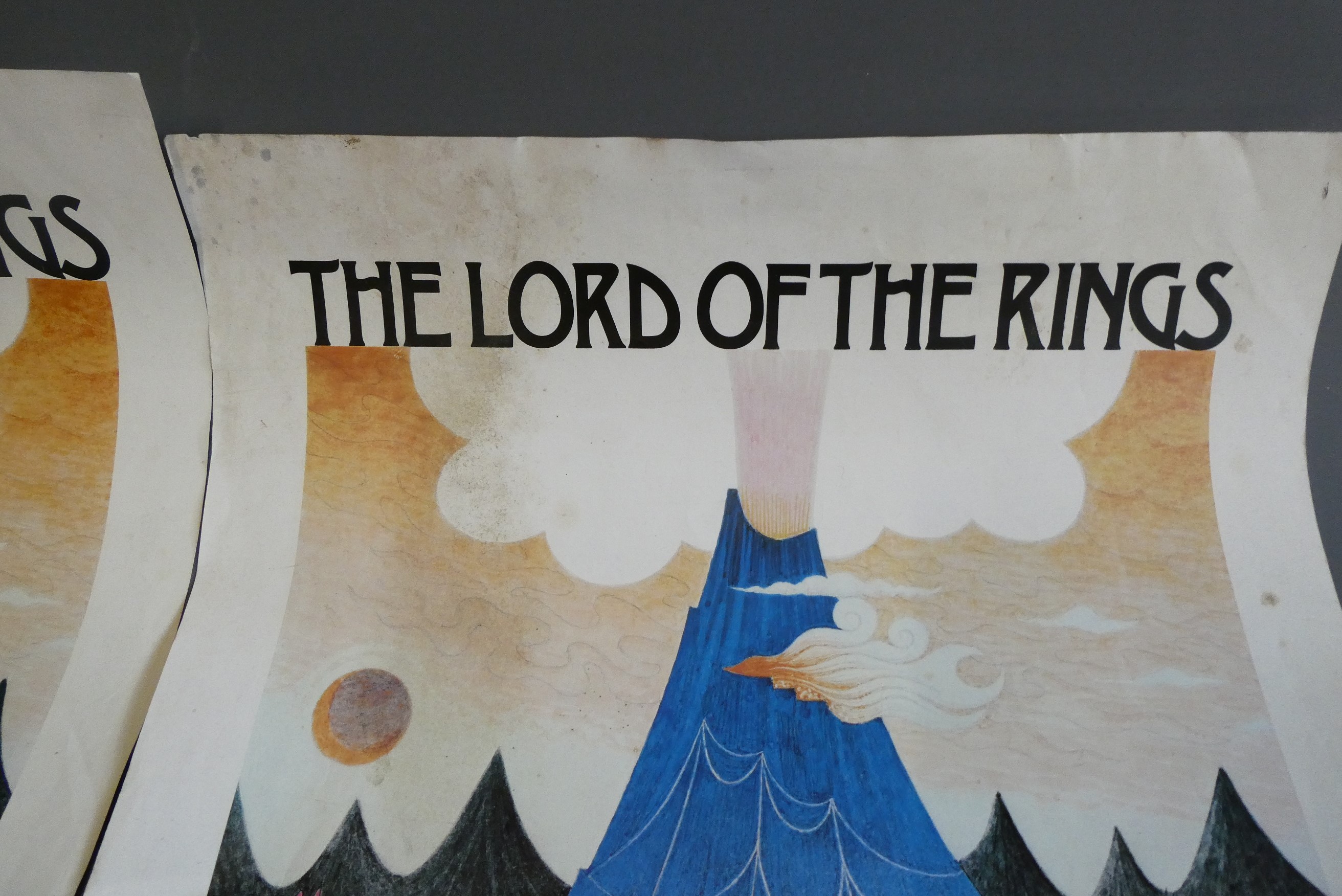 Two Lord Of The Rings BBC Radio 4 posters from 1981, illustrated by Eric Fraser, some minor Image