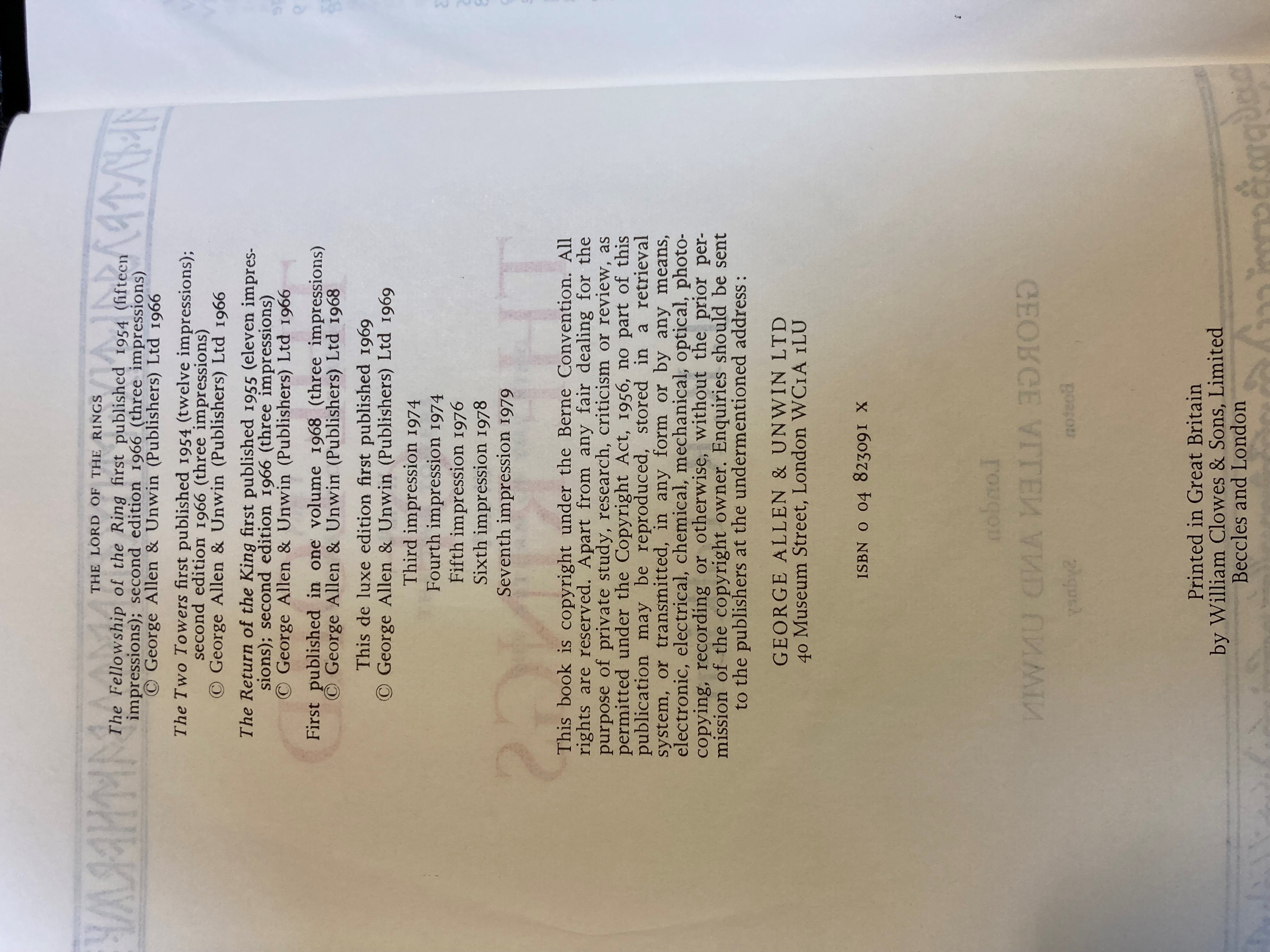 The Lord Of The Rings, J. R. R. Tolkien, de luxe edition, boxed, good (Est. plus 20% premium) Image