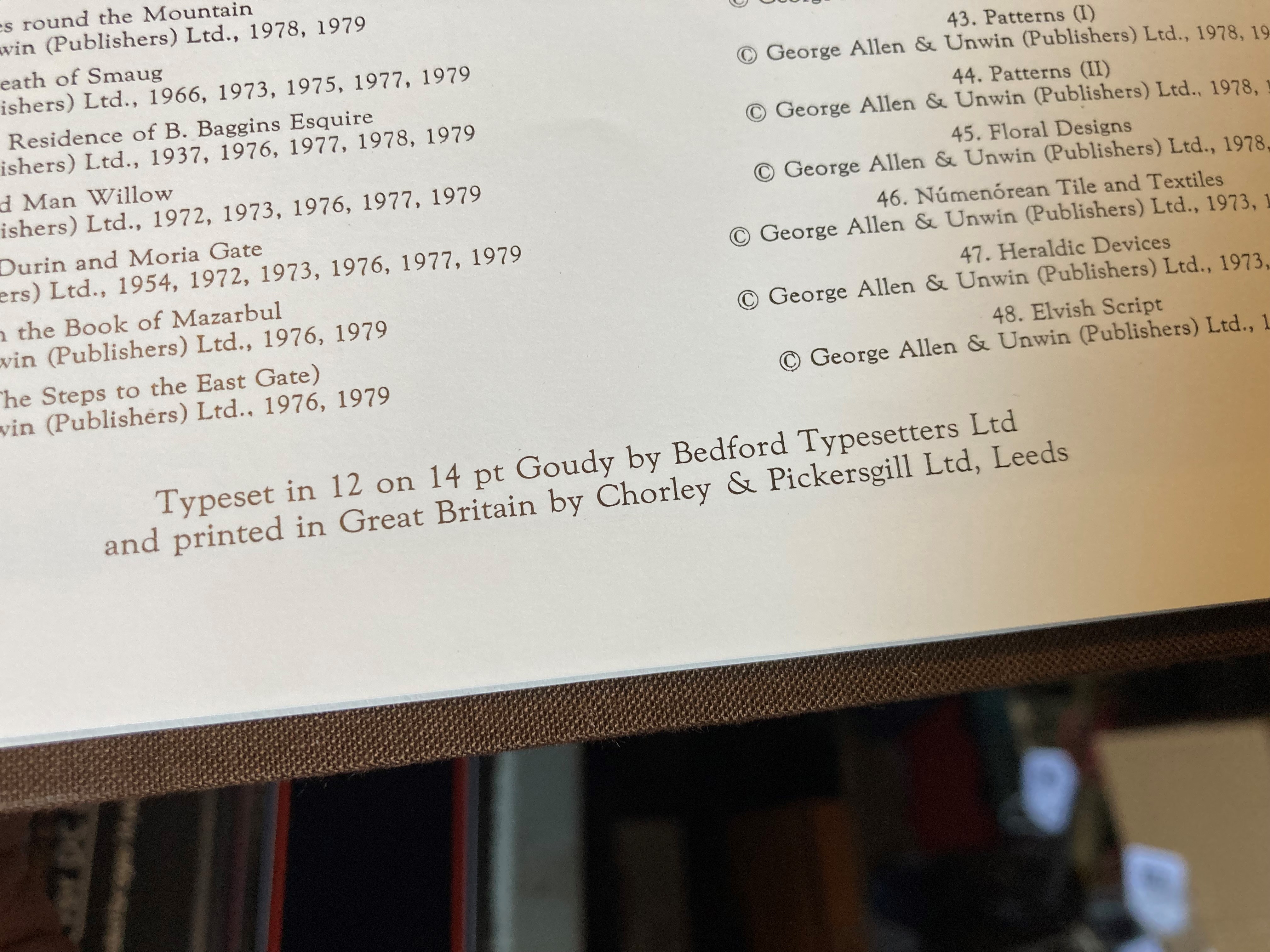 Pictures By J. R. R. Tolkien, first edition, George Allen & Unwin, in slip case, good Image