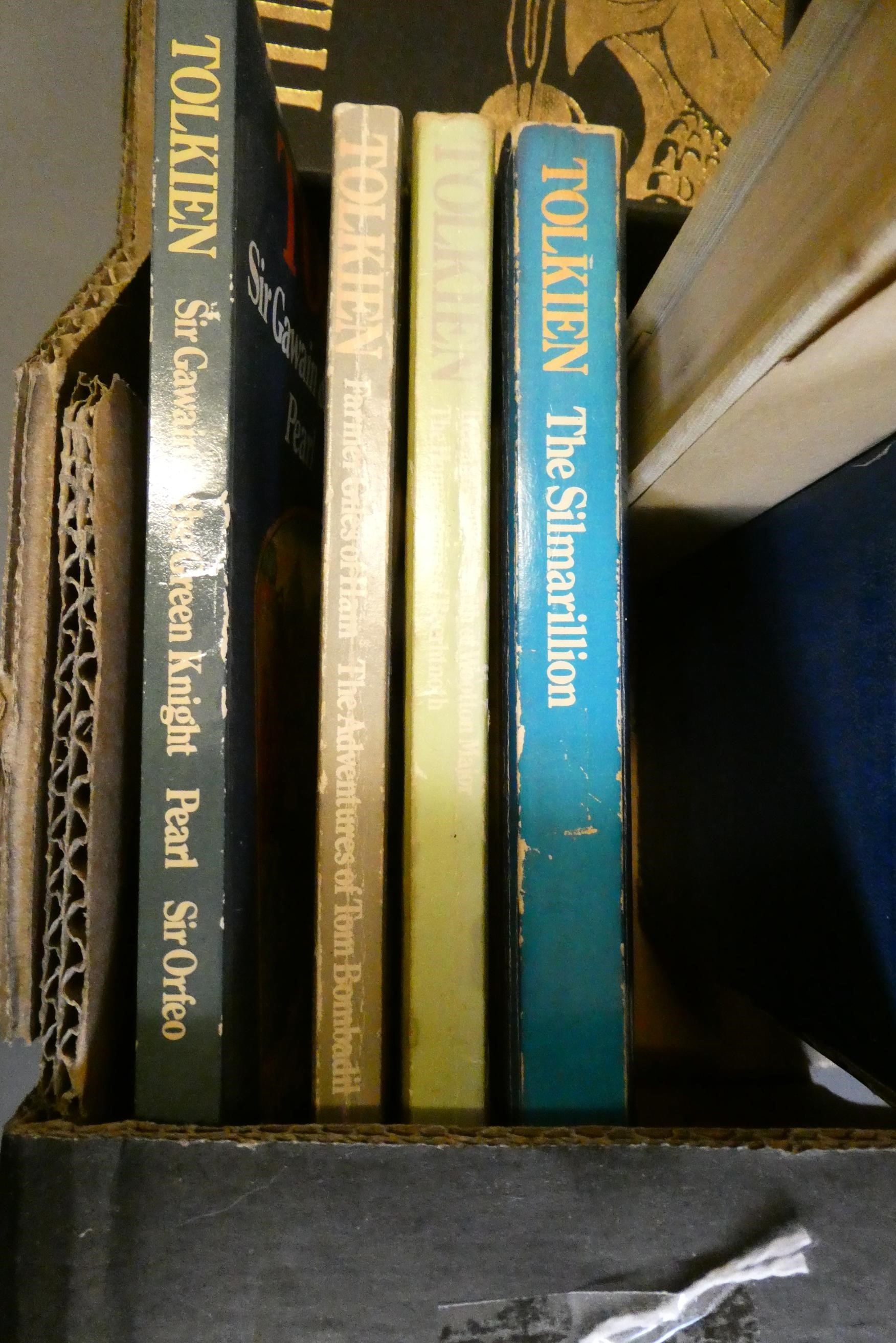 A collection of books and audio cassettes and discs of J. R. R. Tolkien interest Image