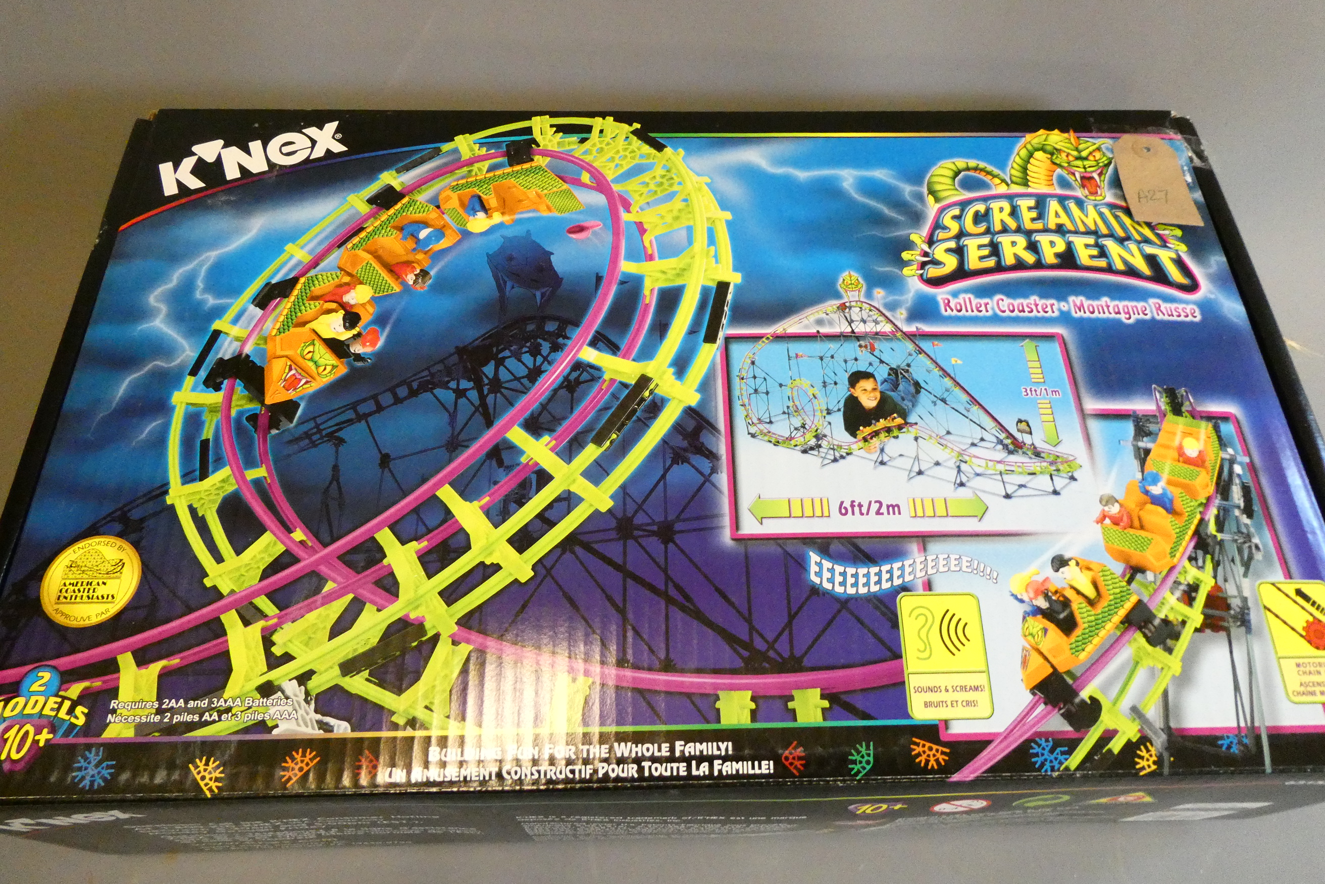 K'Nex Roller Coaster Screaming Serpent Set, boxed, unopened (Est. plus 24% premium inc. VAT) Image