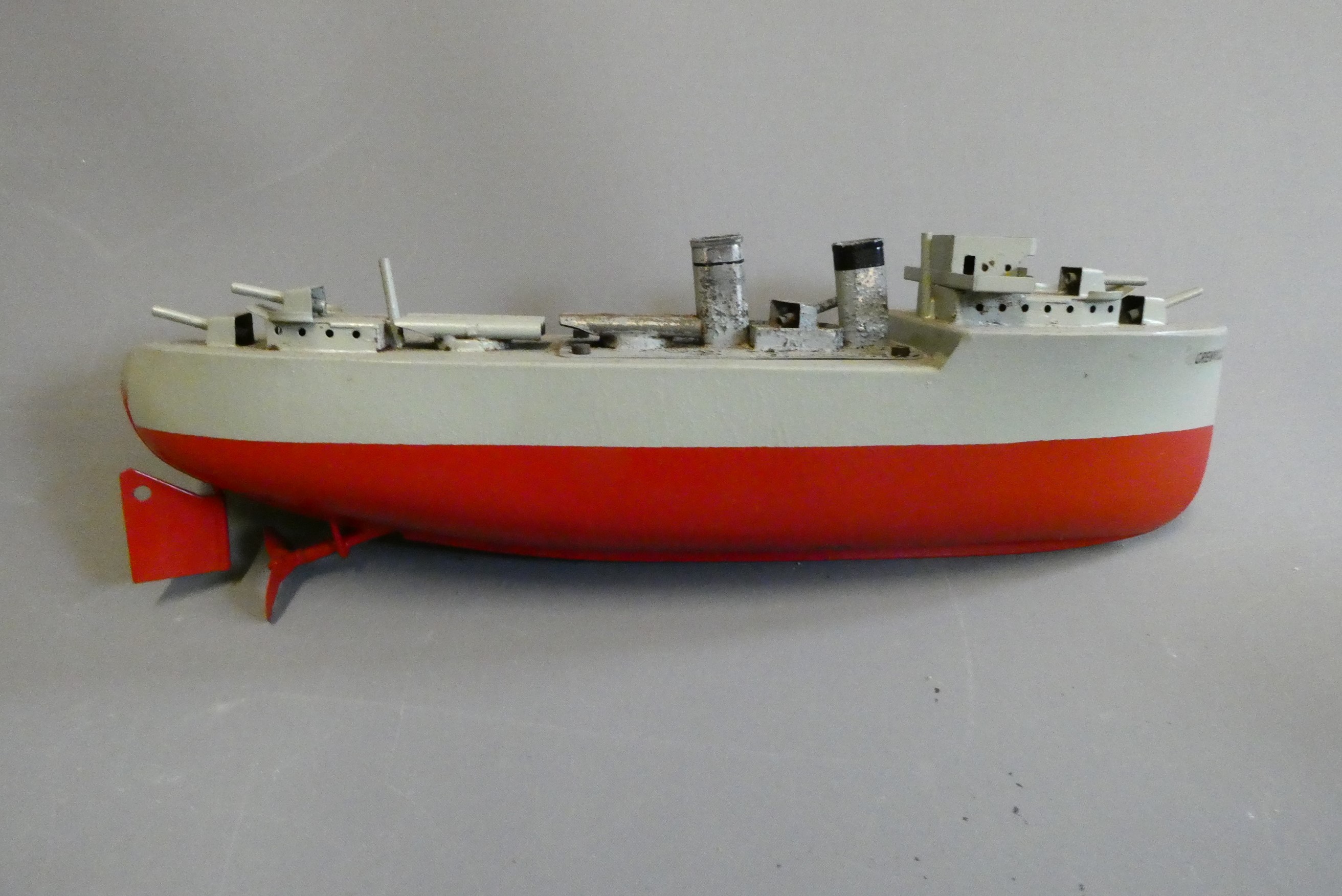 Sutcliffe models scarce Grenville model Destroyer. Some minor paint loss and rusting to deck Image