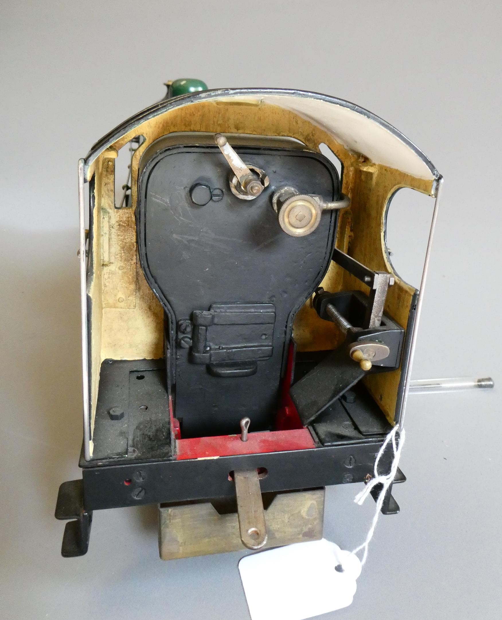 A 2 1/2" gauge Atlantic 4-4-2 live steam locomotive finished in GCR green. Two inside cylinders with Image