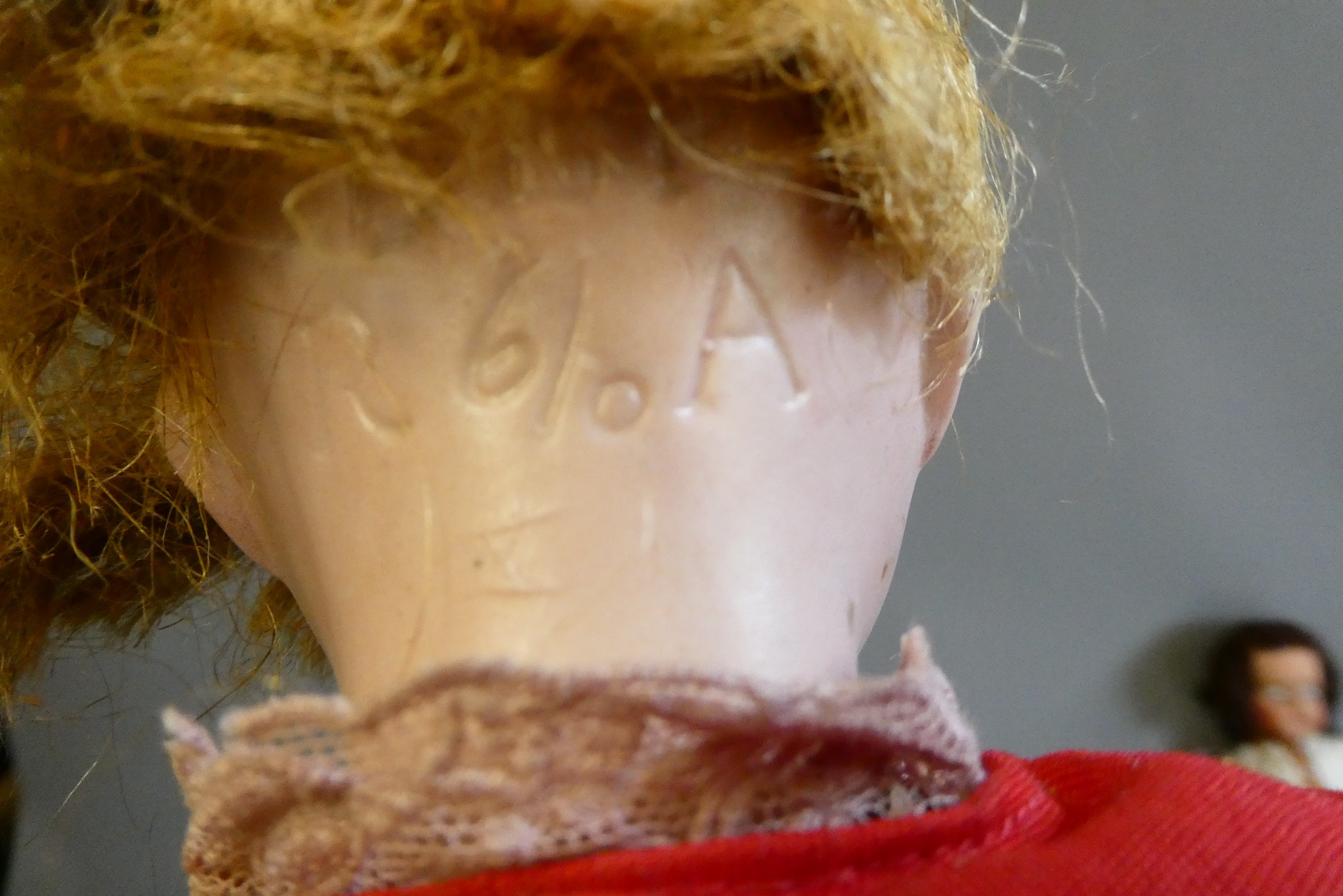 Three bisque socket head dolls Image