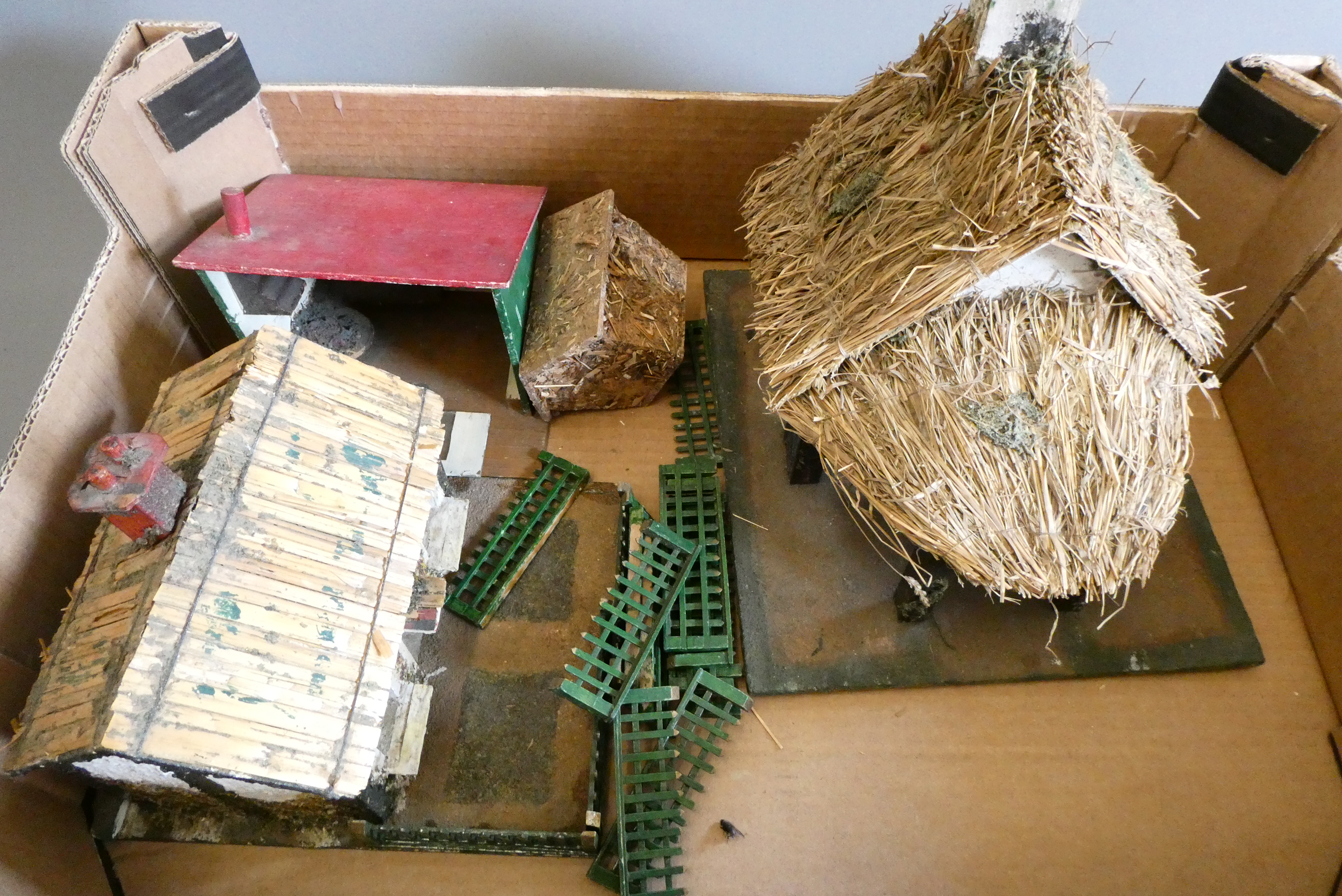 Wooden farm buildings Image