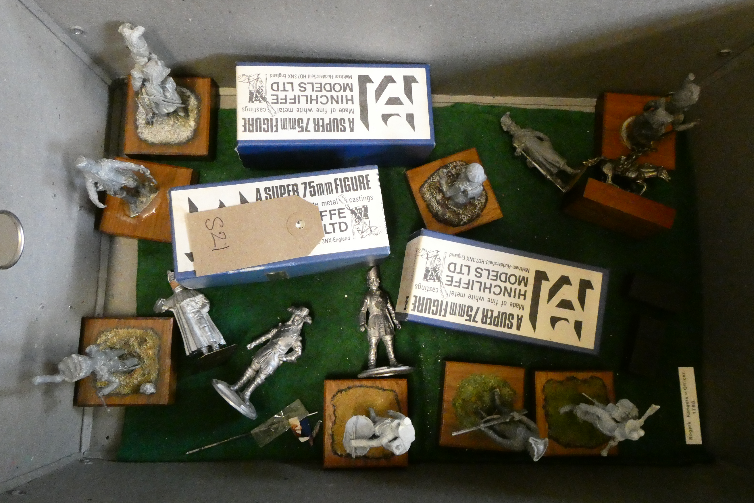 55mm and 75mm unpainted military figures from various periods and nations, good to excellent (Est. Image