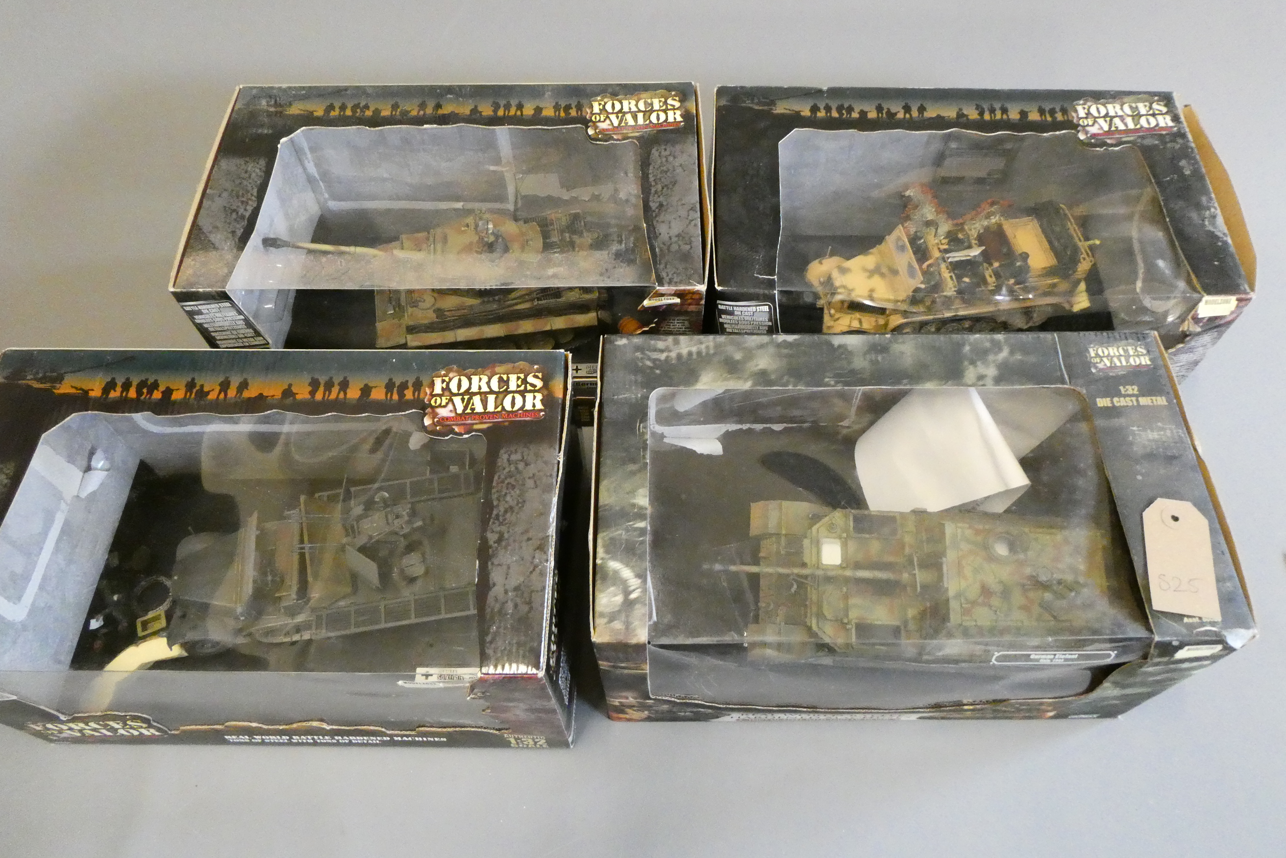 Forces of Valor model tanks and fighting vehicles from WW2 Axis Forces, some items loose, boxes Image