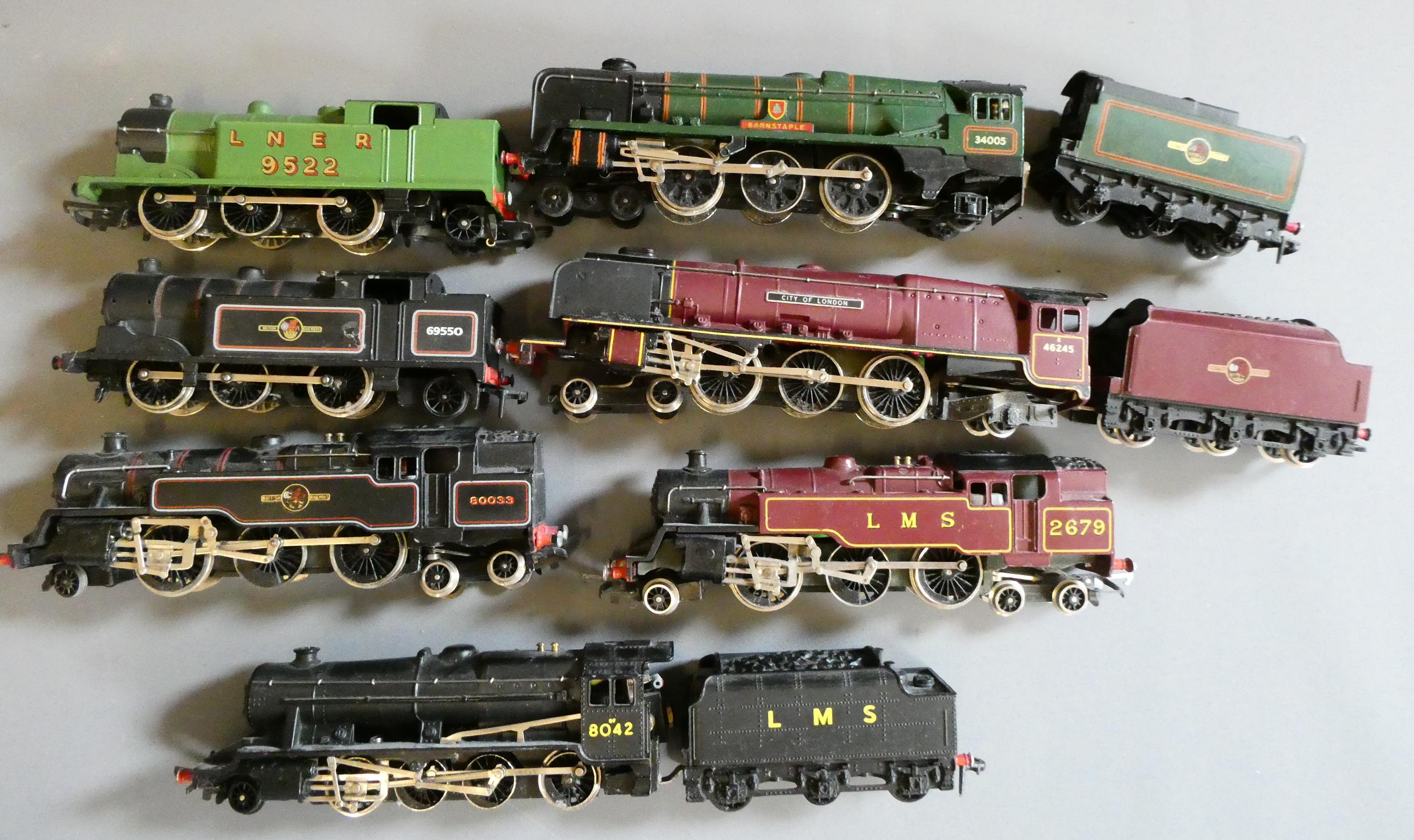 Six unboxed Wrenn locomotives comprising; West Country Barnstable Image